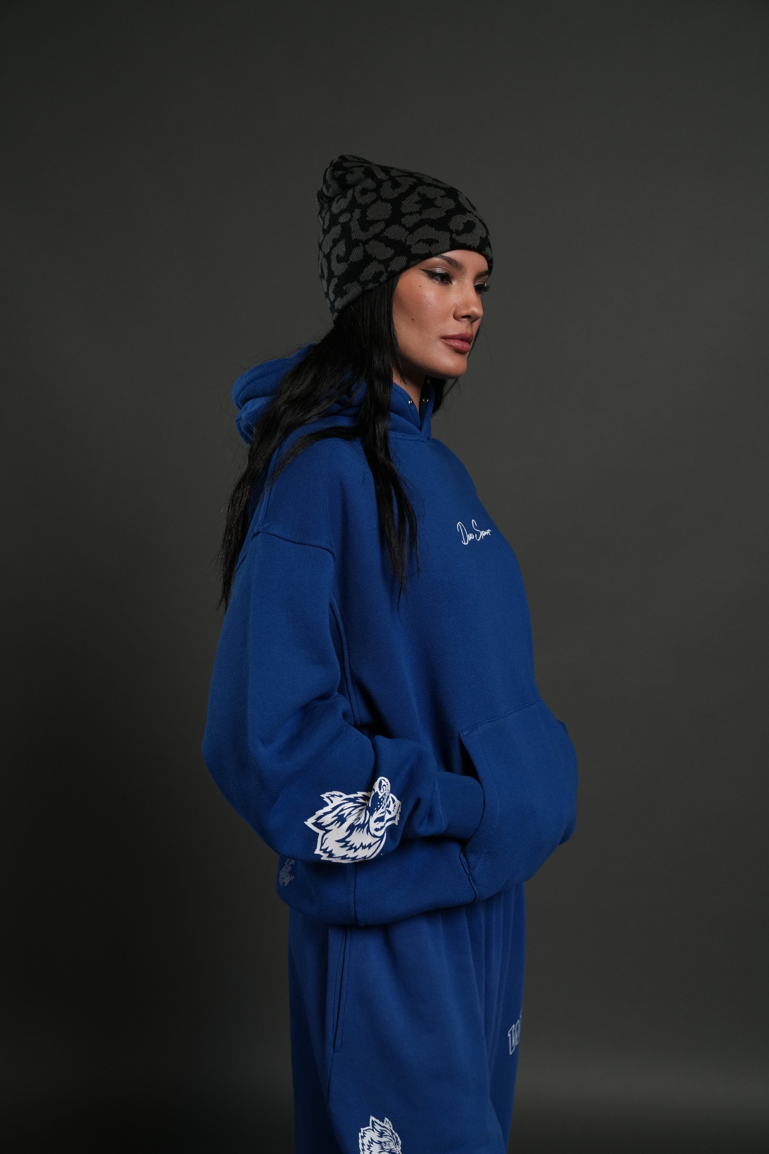 Stone Code Premium "Pierce" Hoodie in Cobalt Blue