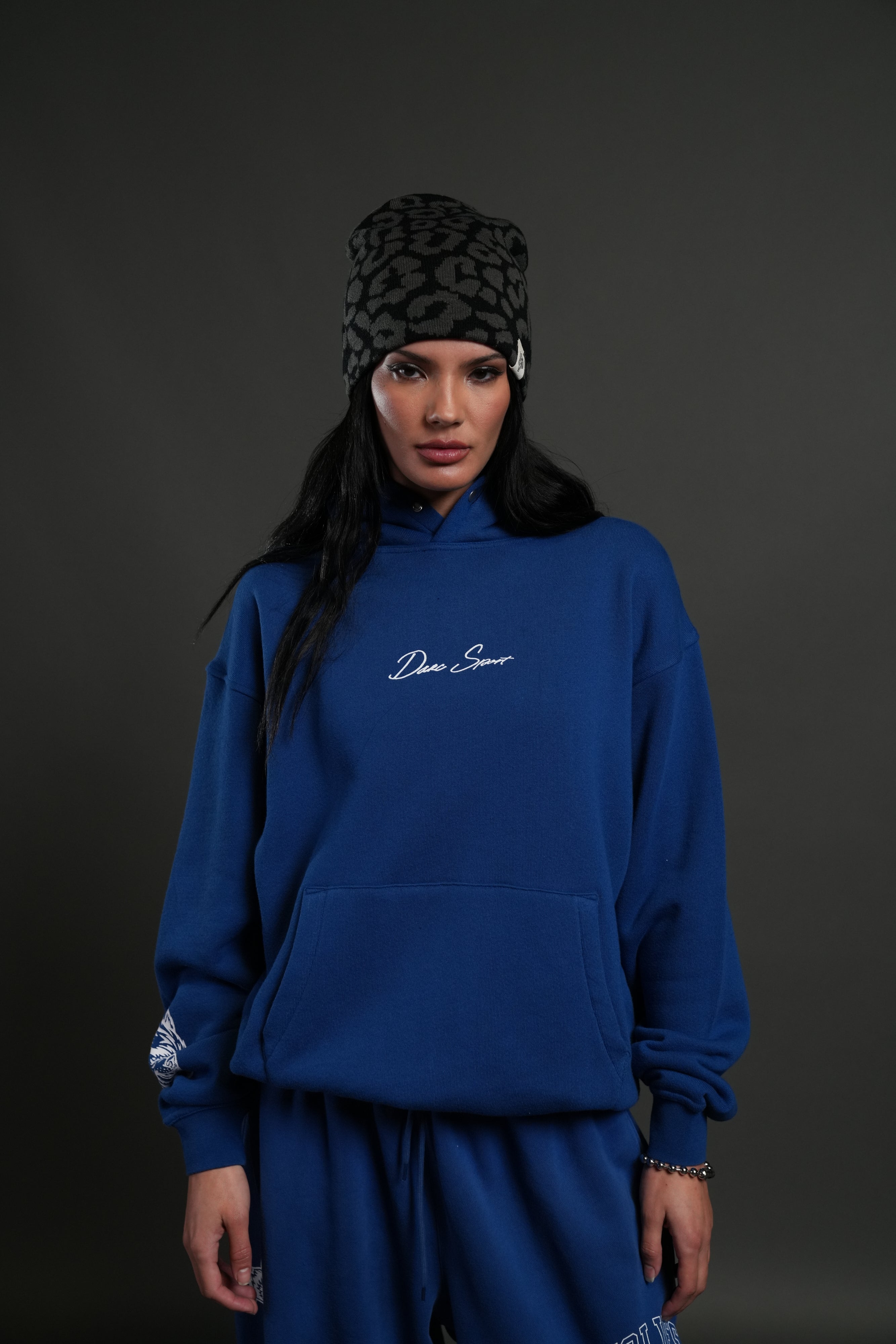 Stone Code Premium "Pierce" Hoodie in Cobalt Blue