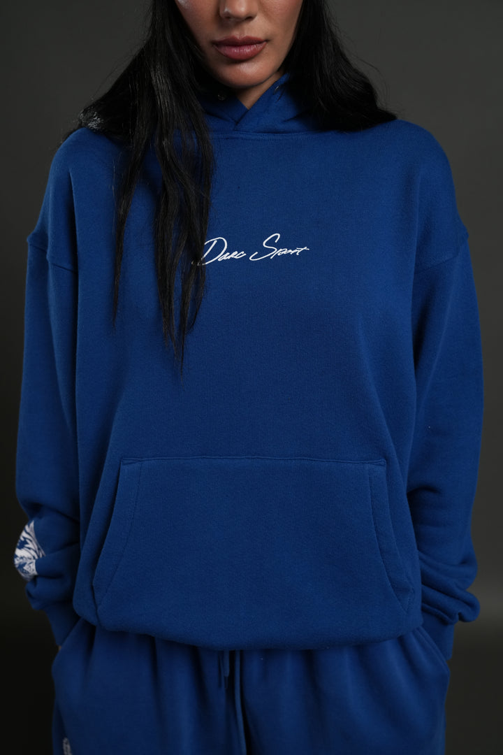 Stone Code Premium "Pierce" Hoodie in Cobalt Blue