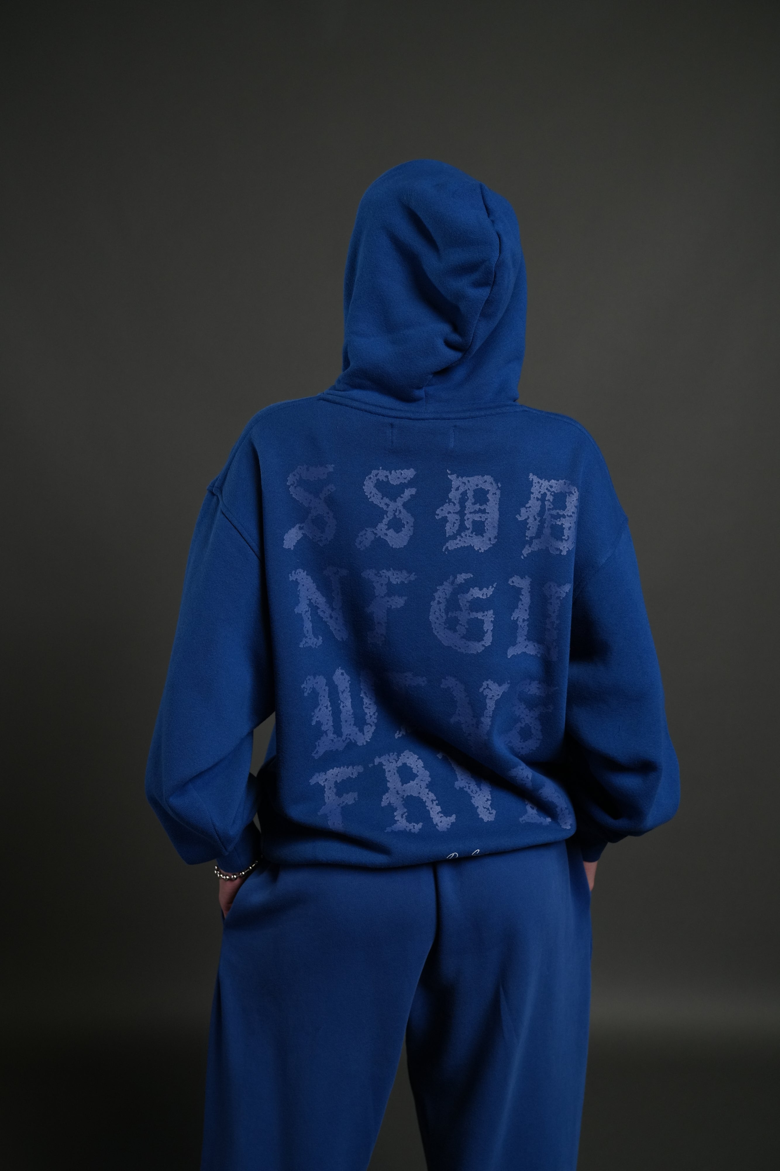 Stone Code Premium "Pierce" Hoodie in Cobalt Blue