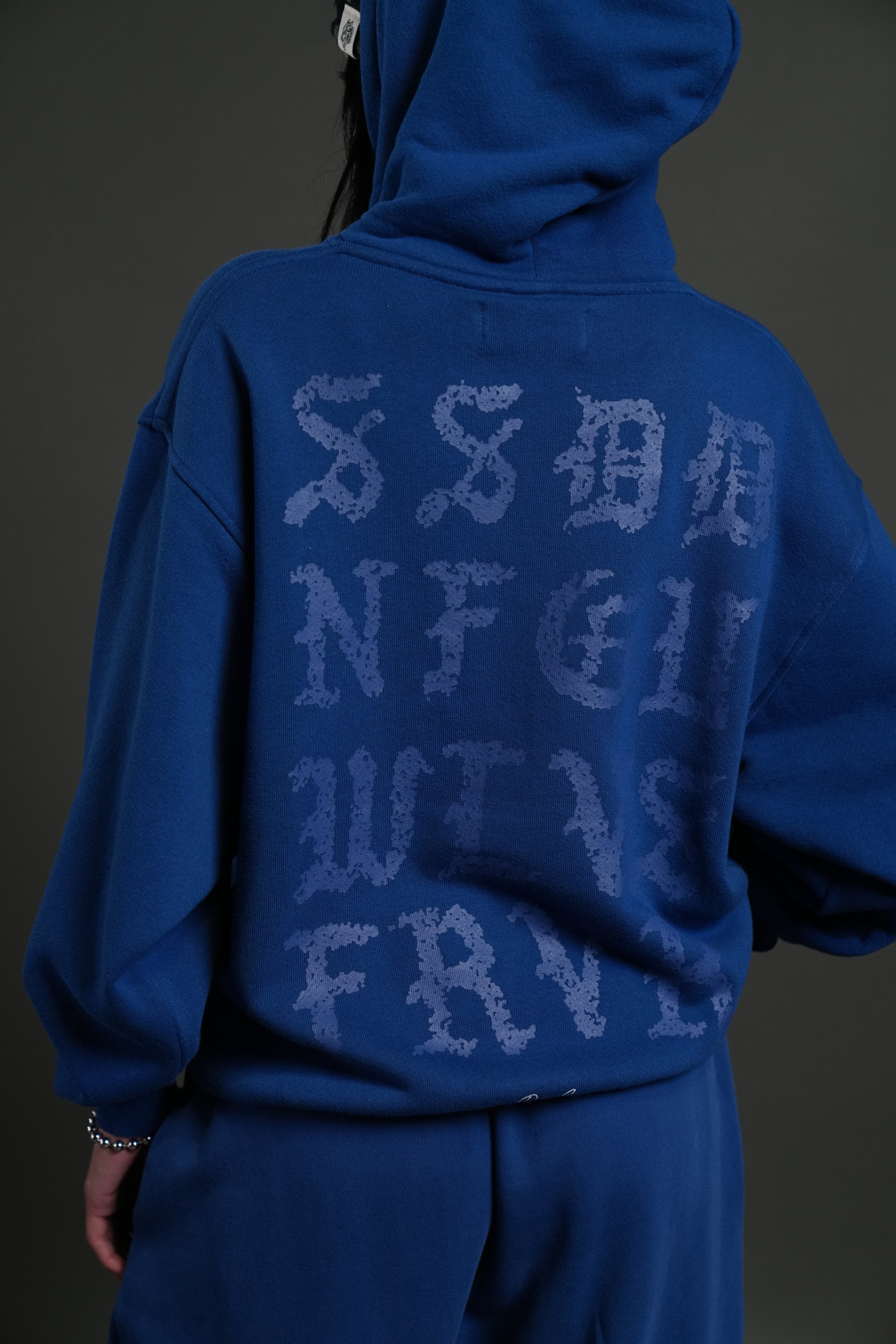 Stone Code Premium "Pierce" Hoodie in Cobalt Blue