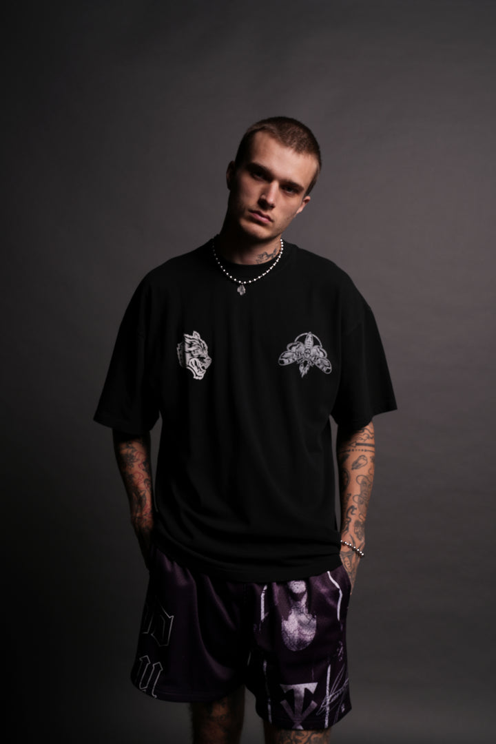 Moth Forever "Premium" Oversized Tee in Black