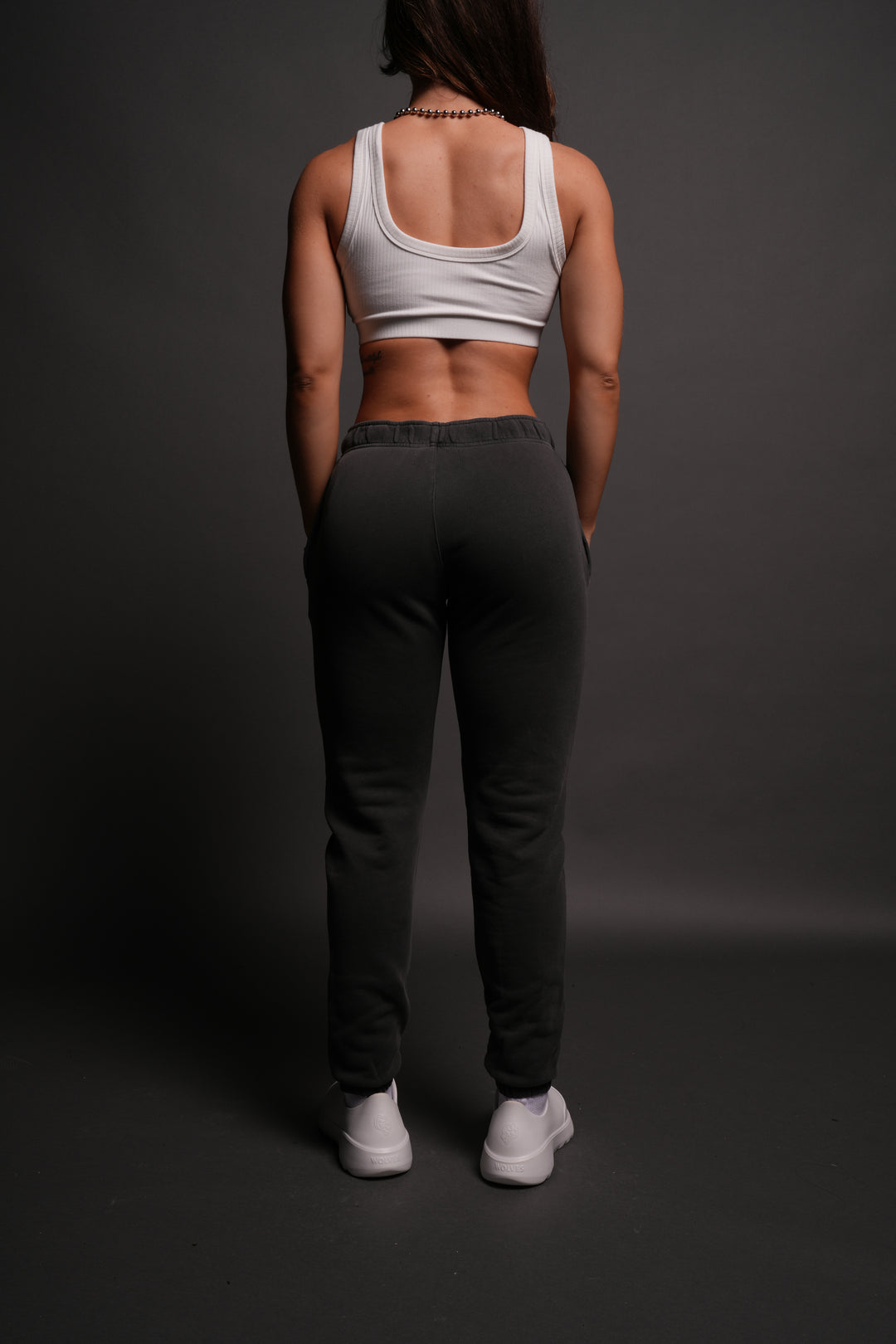 Wolves Forever She Post Lounge Sweats in Wolf Gray