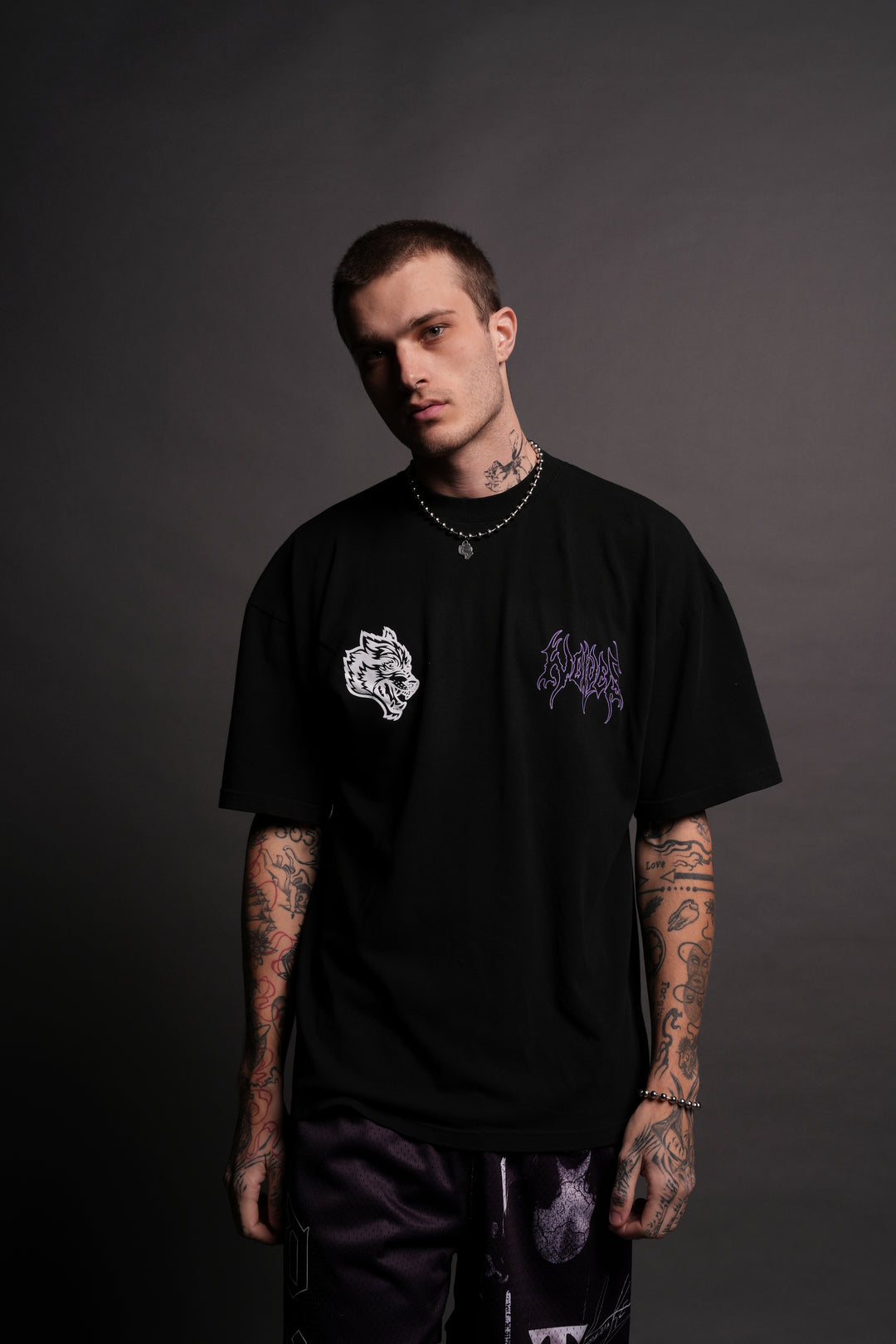 Risen "Premium" Oversized Tee in Black