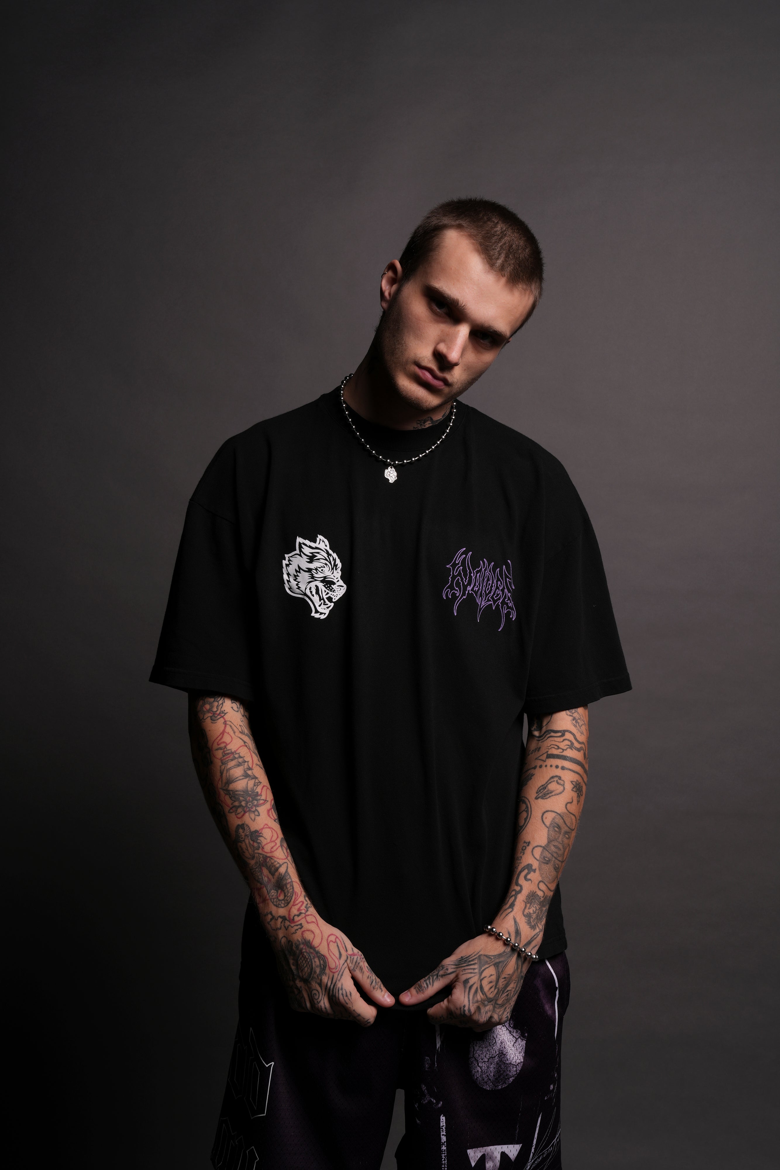 Risen "Premium" Oversized Tee in Black