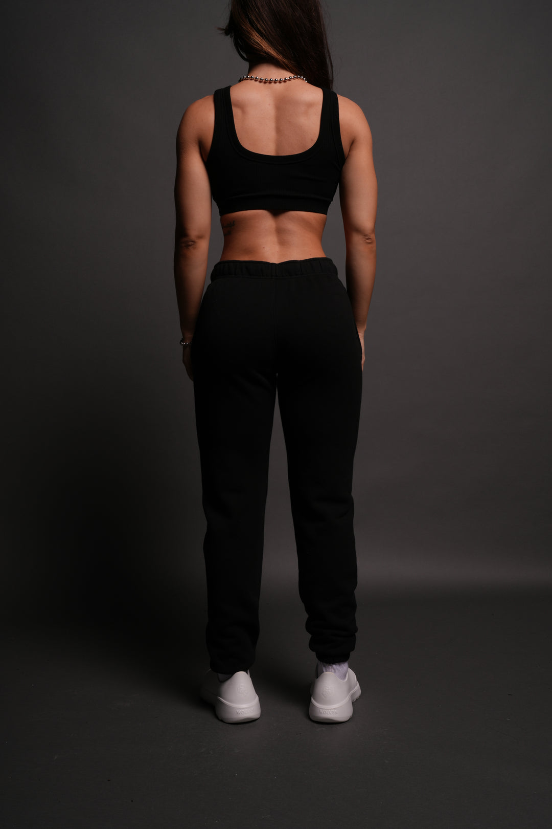 Wolves Forever She Post Lounge Sweats in Black