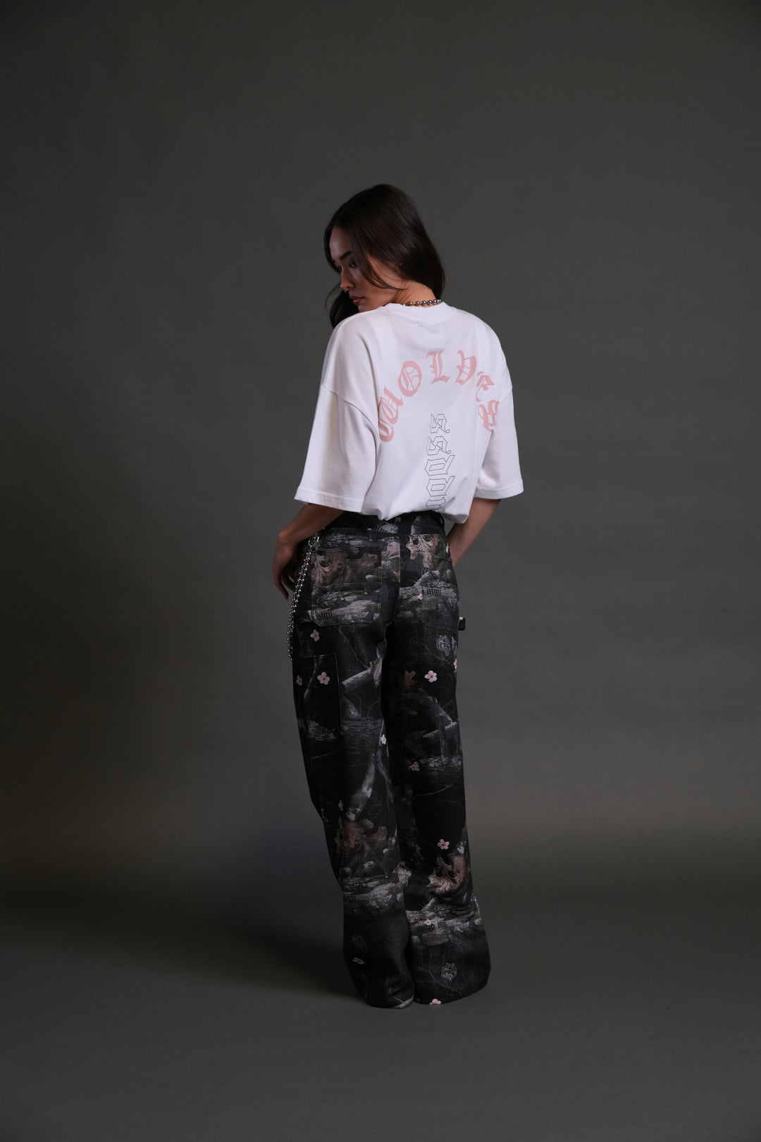Won't Give Up "Premium" Oversized Tee in White