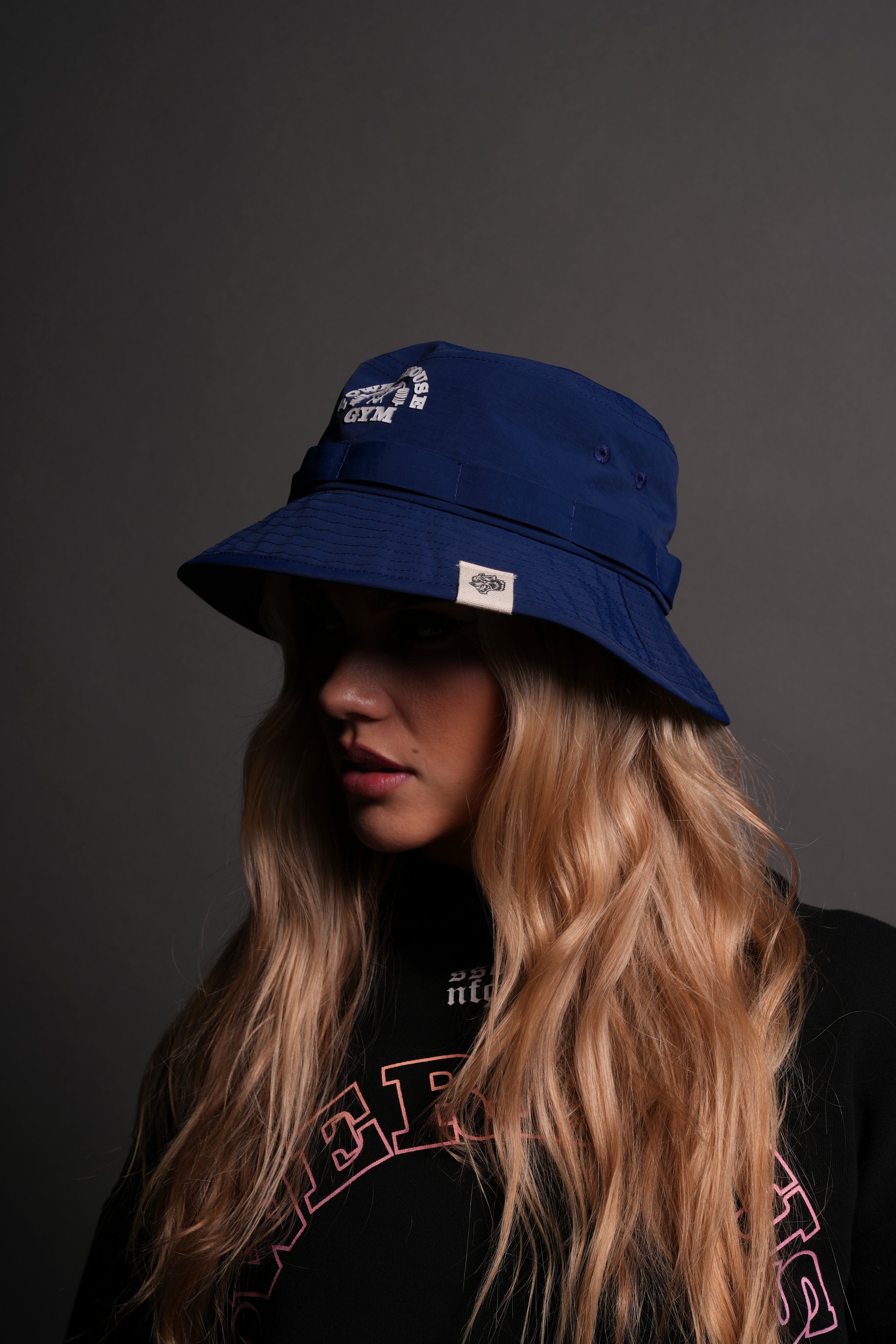 Powerhouse Of The Wolves Forever Boonie Bucket Hat in Darc Cobalt