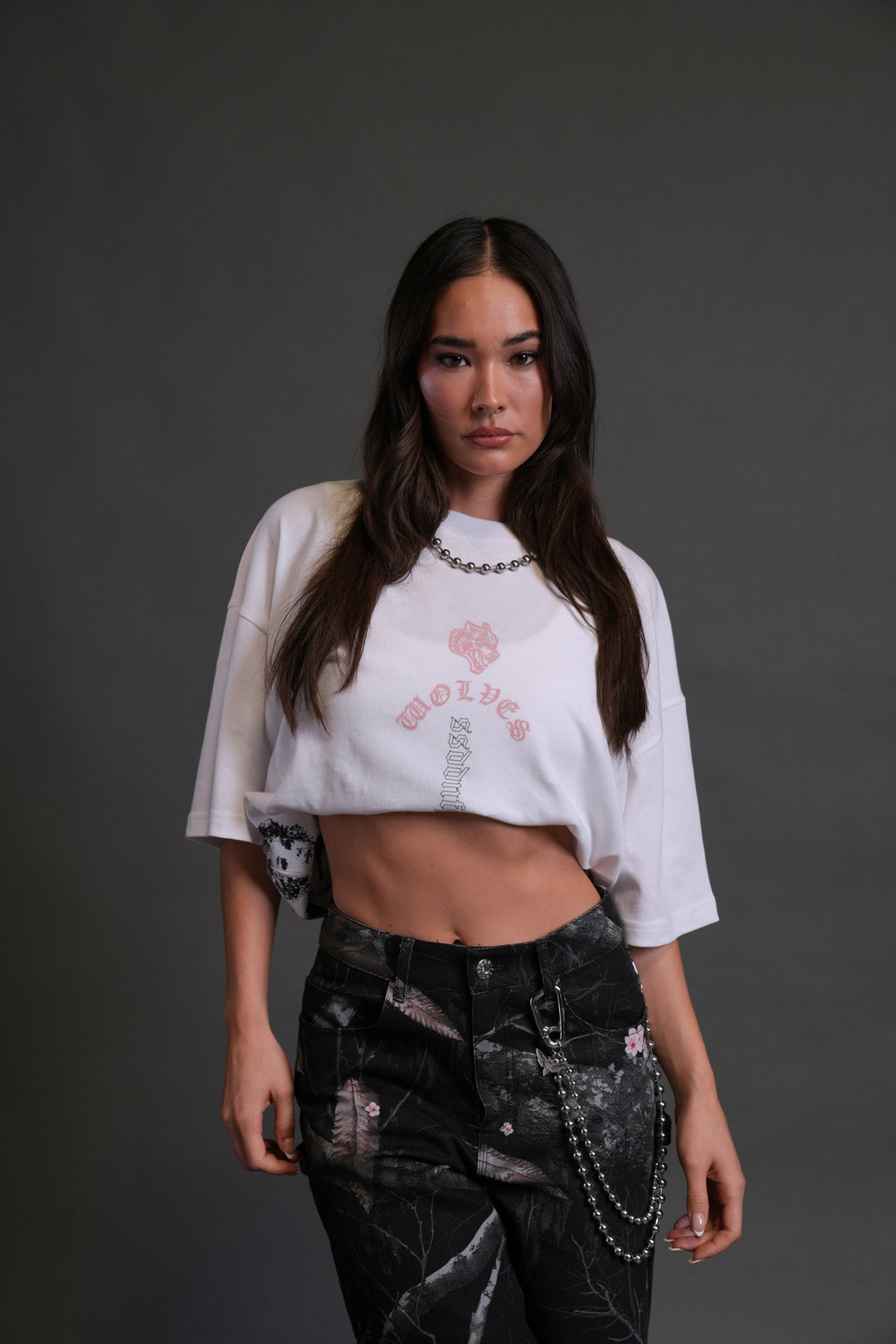 Won't Give Up "Premium" Oversized Tee in White