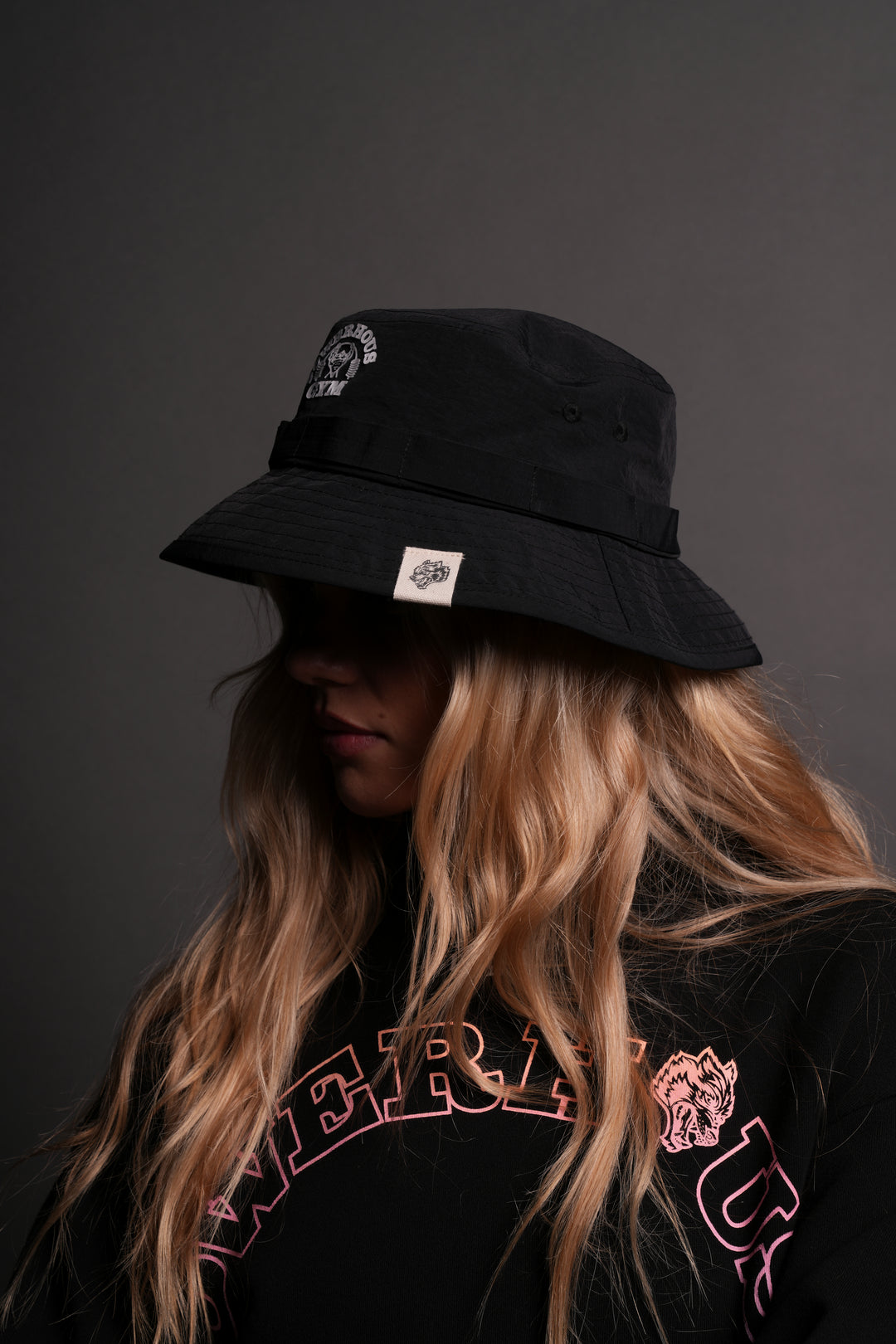 Powerhouse Of The Wolves Forever Boonie Bucket Hat in Black