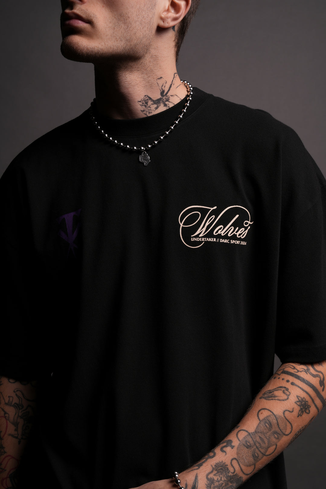 (1 OF 500) From The Grave "Premium" Oversized Tee in Black