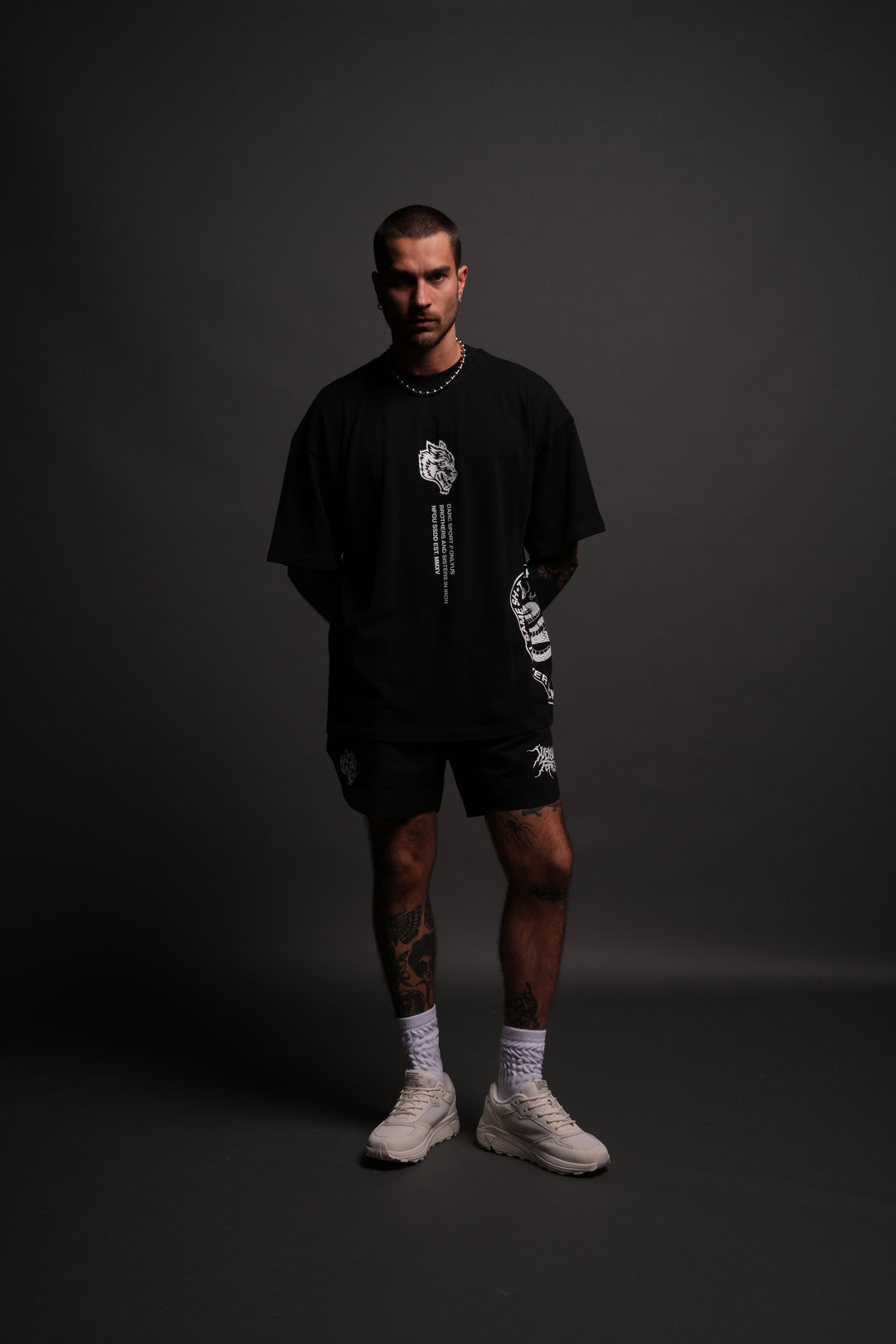 Free Will "Premium" Oversized Tee in Black