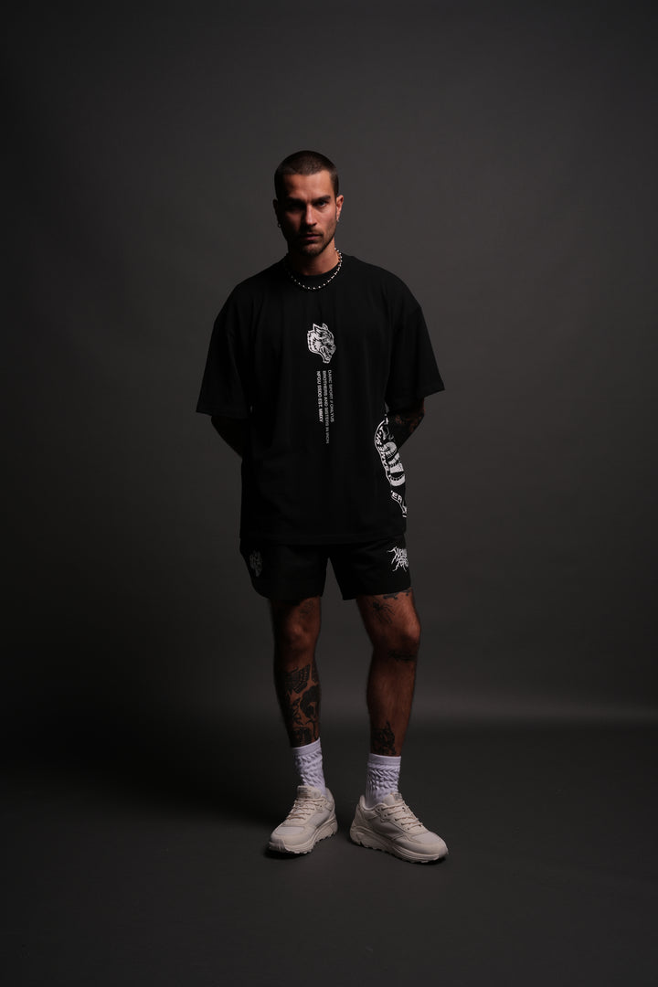 Free Will "Premium" Oversized Tee in Black