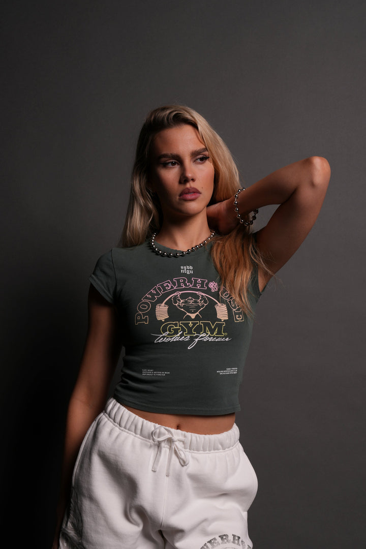 Wolves House "Baby" Tee in Norse Green