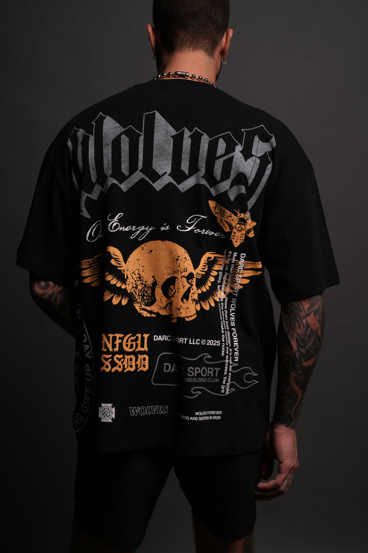 Free Will "Premium" Oversized Tee in Black