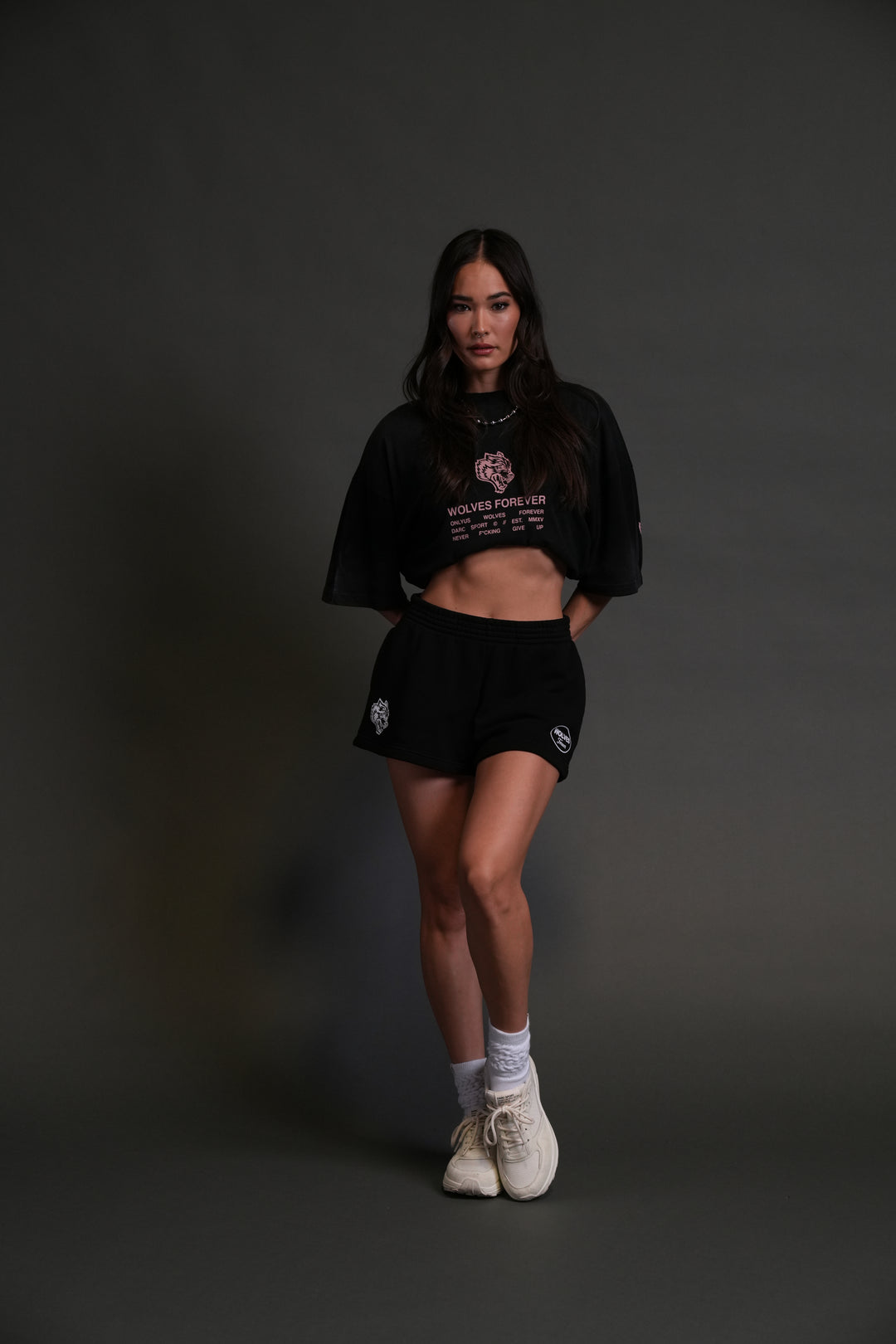 Wolves Have Your Back "Premium" Oversized Tee in Black Halo Wash