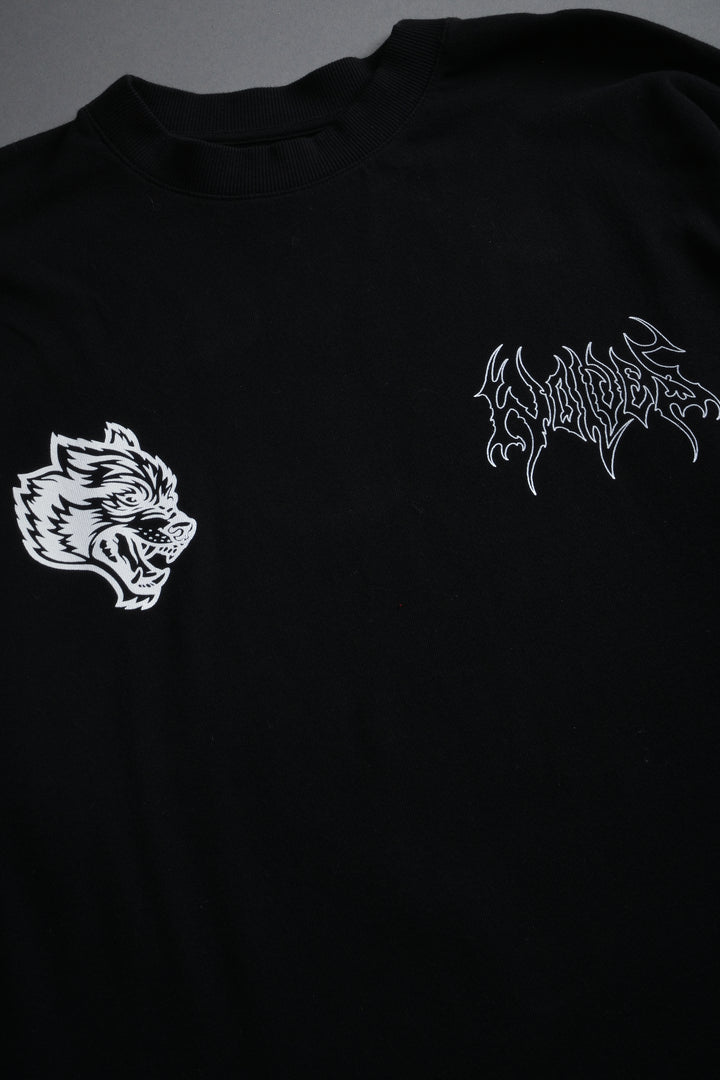 Beyond Premium Oversized Tee in Black