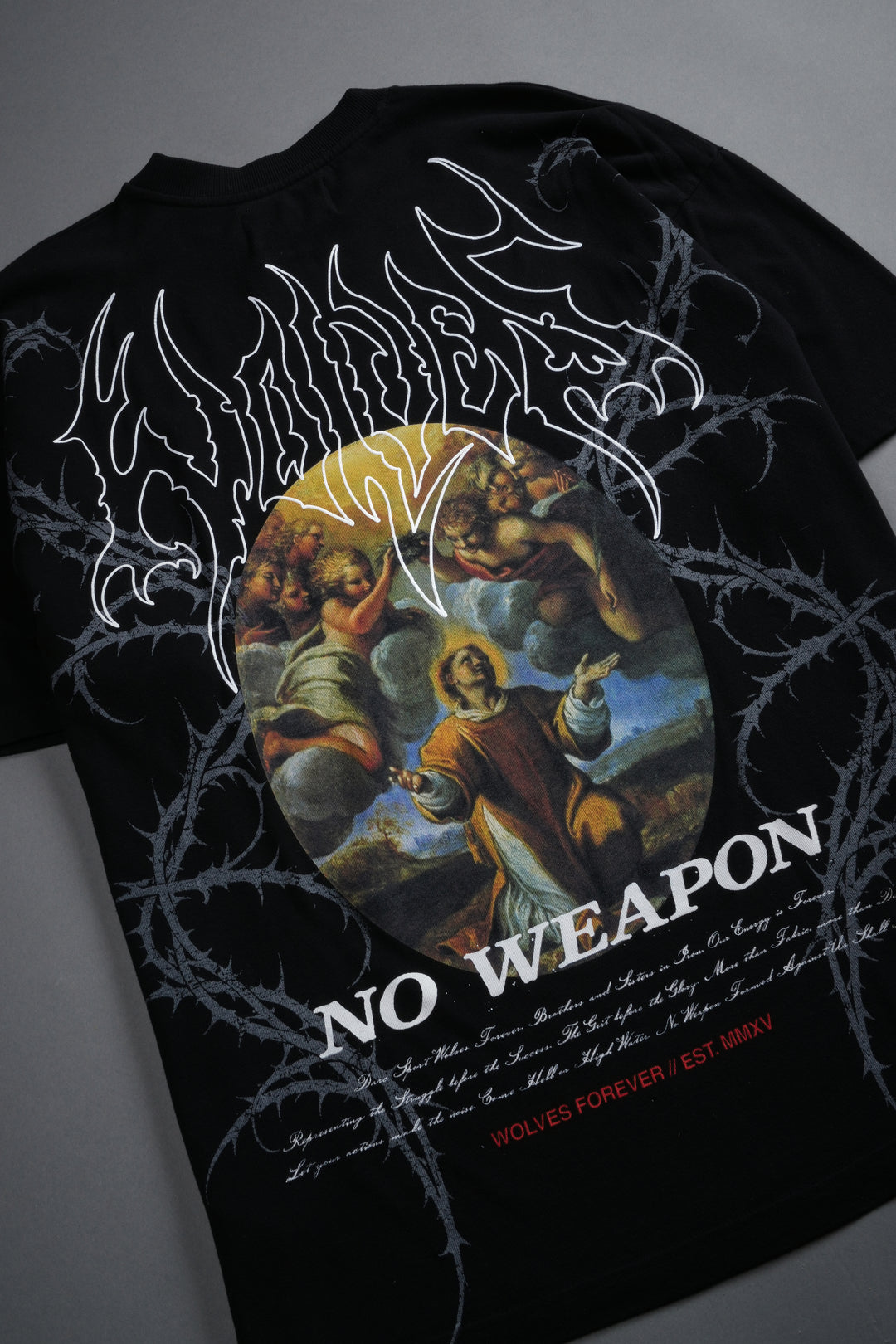 Beyond Premium Oversized Tee in Black