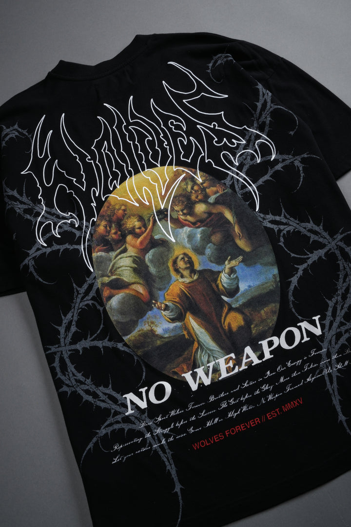 Beyond Premium Oversized Tee in Black