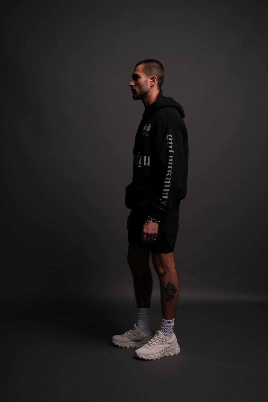 Us Forever "Pierce" Hoodie in Black