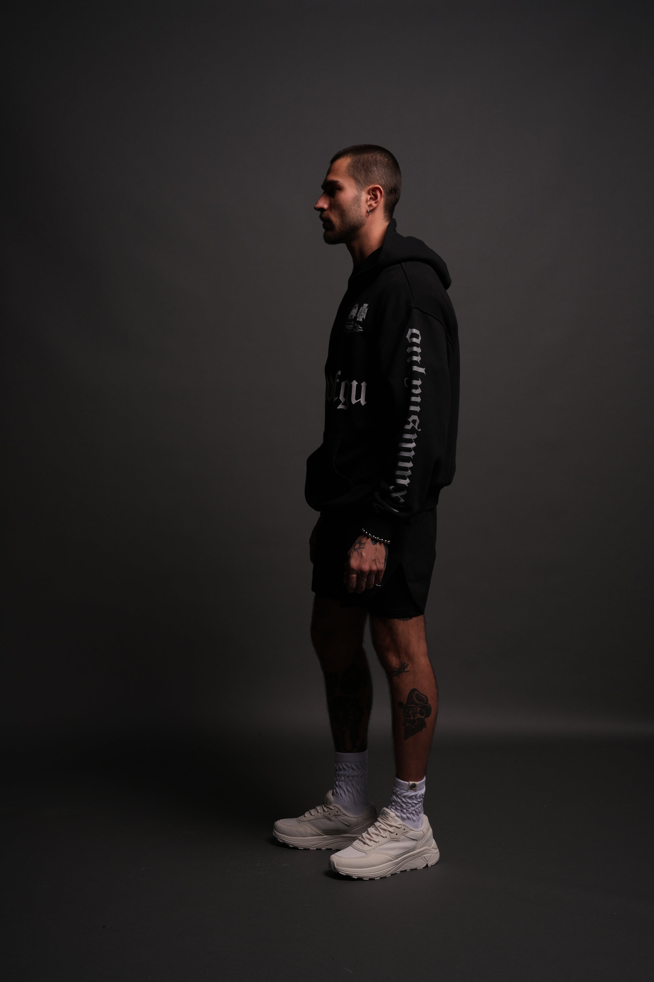 Us Forever "Pierce" Hoodie in Black