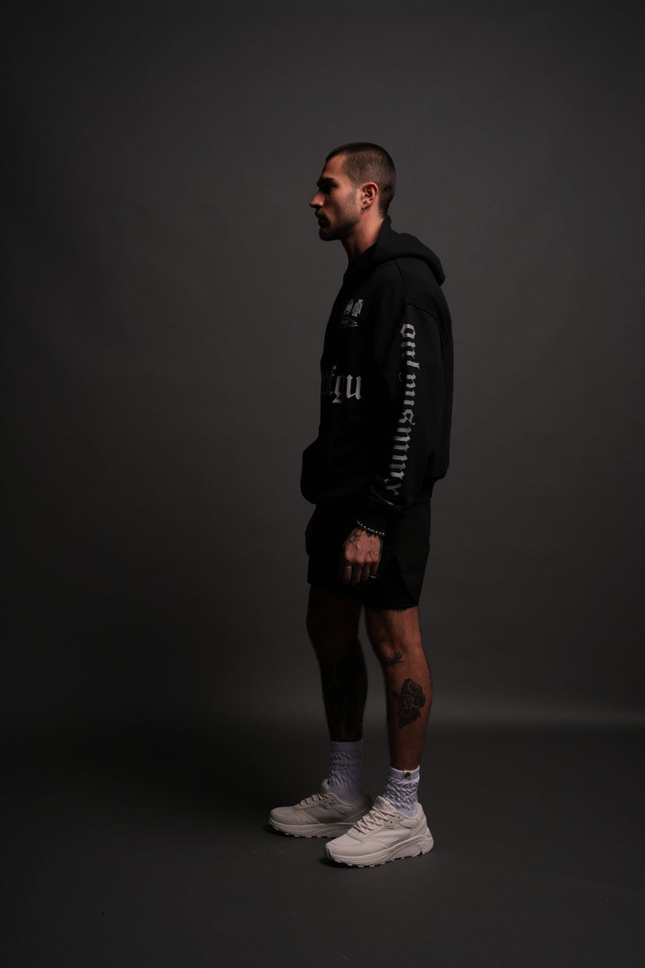 Us Forever "Pierce" Hoodie in Black