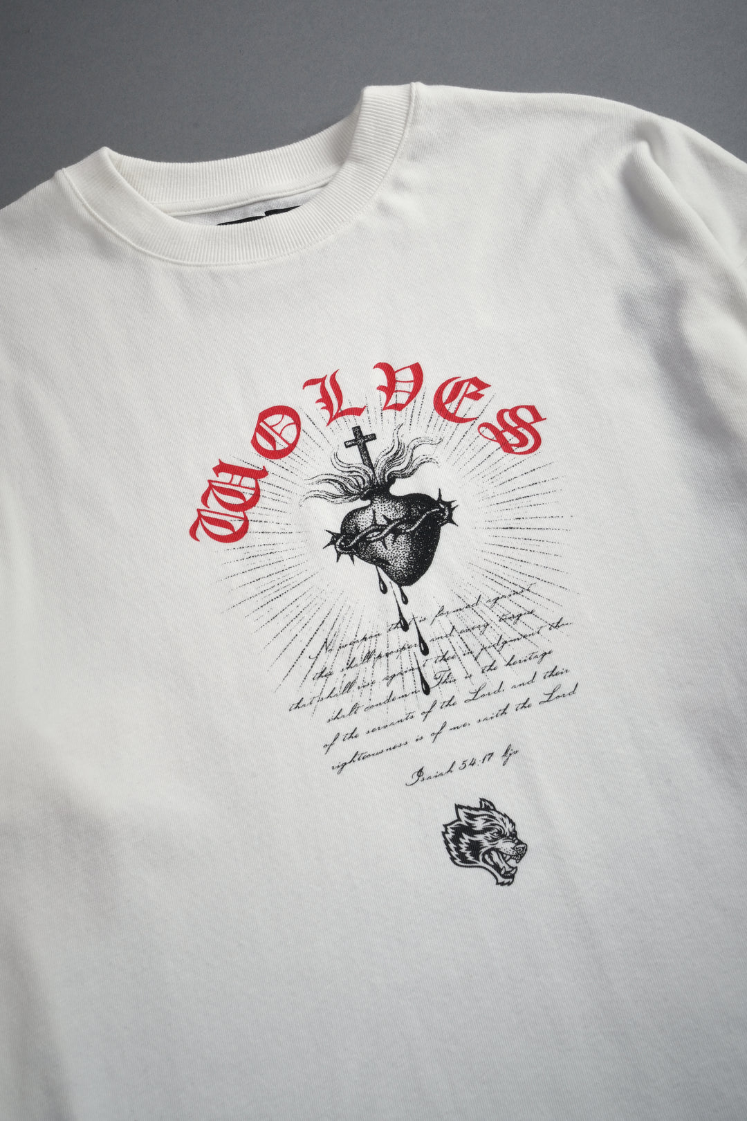 Sanctified Premium Oversized Tee in Cream