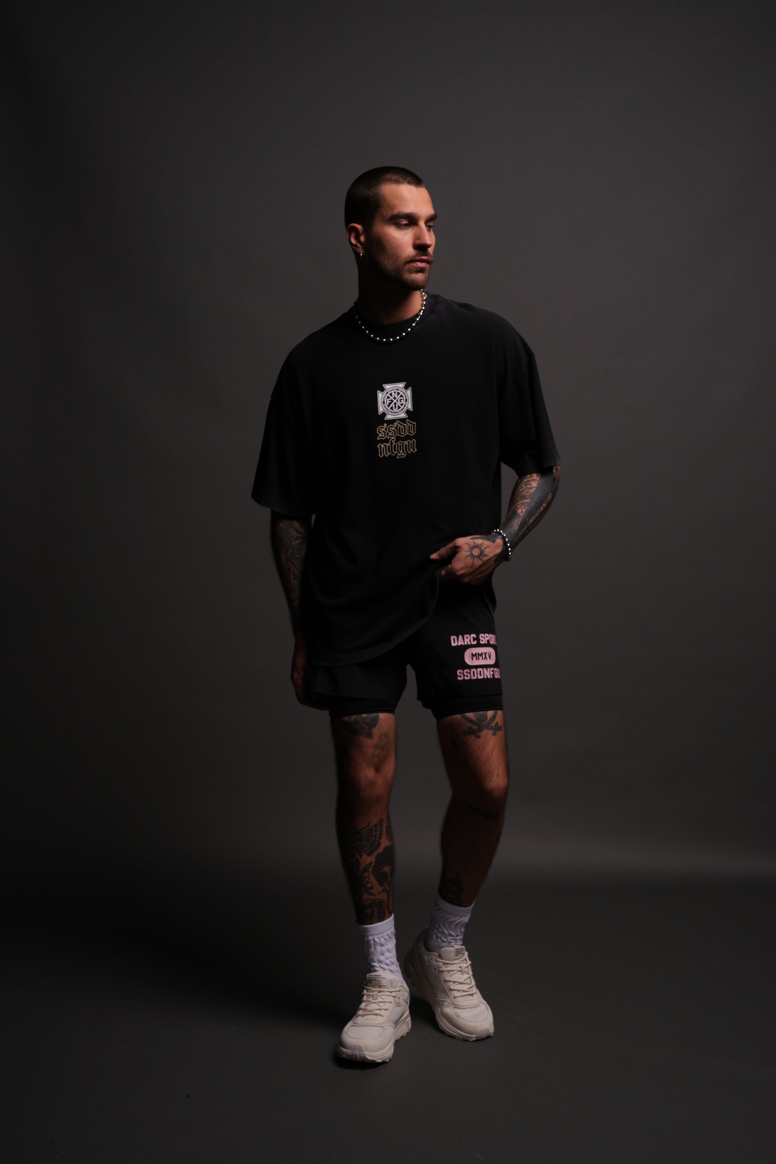 Resilient "Premium" Oversized Tee in Black