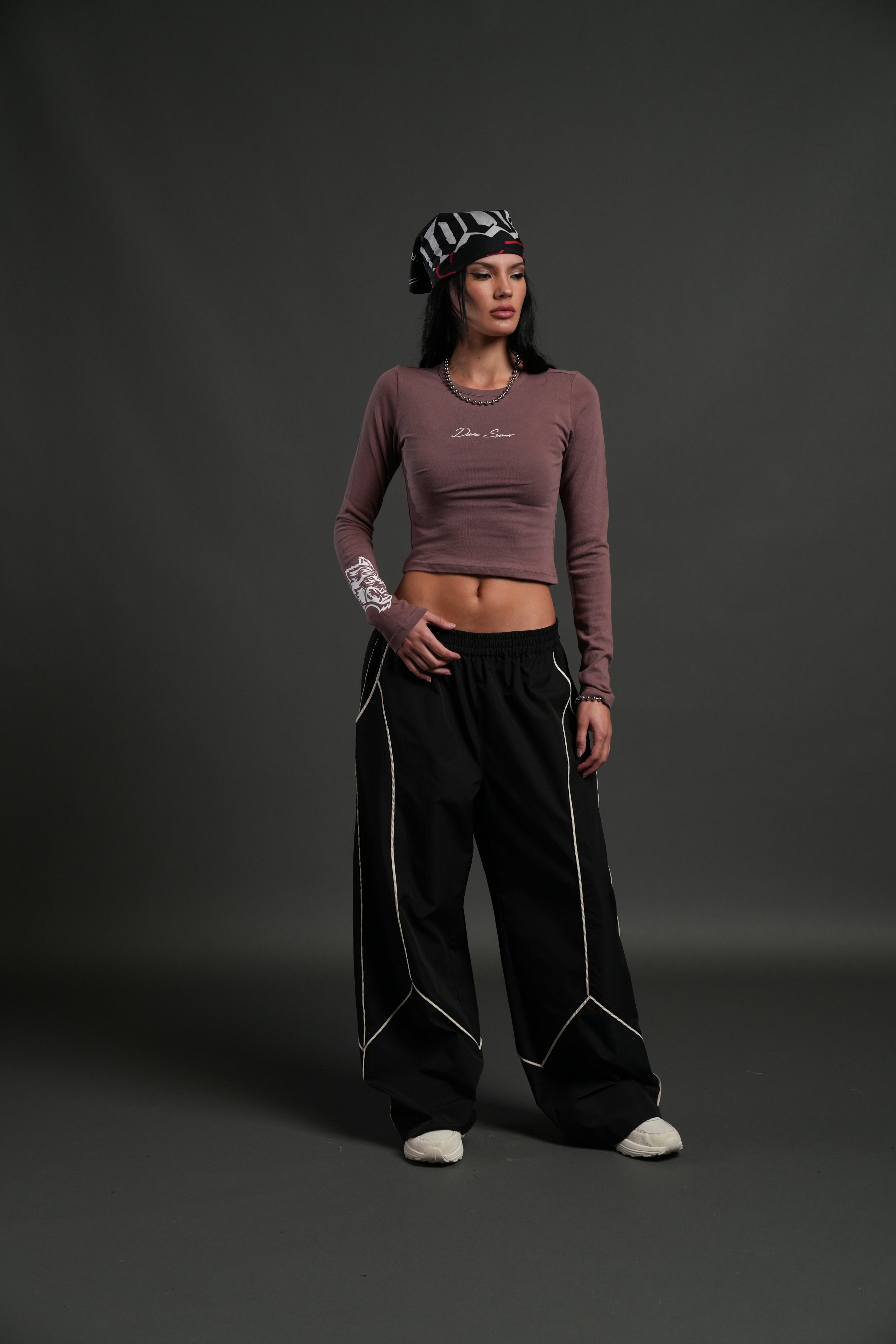 Stone Code L/S "Baby" Tee in Mauve