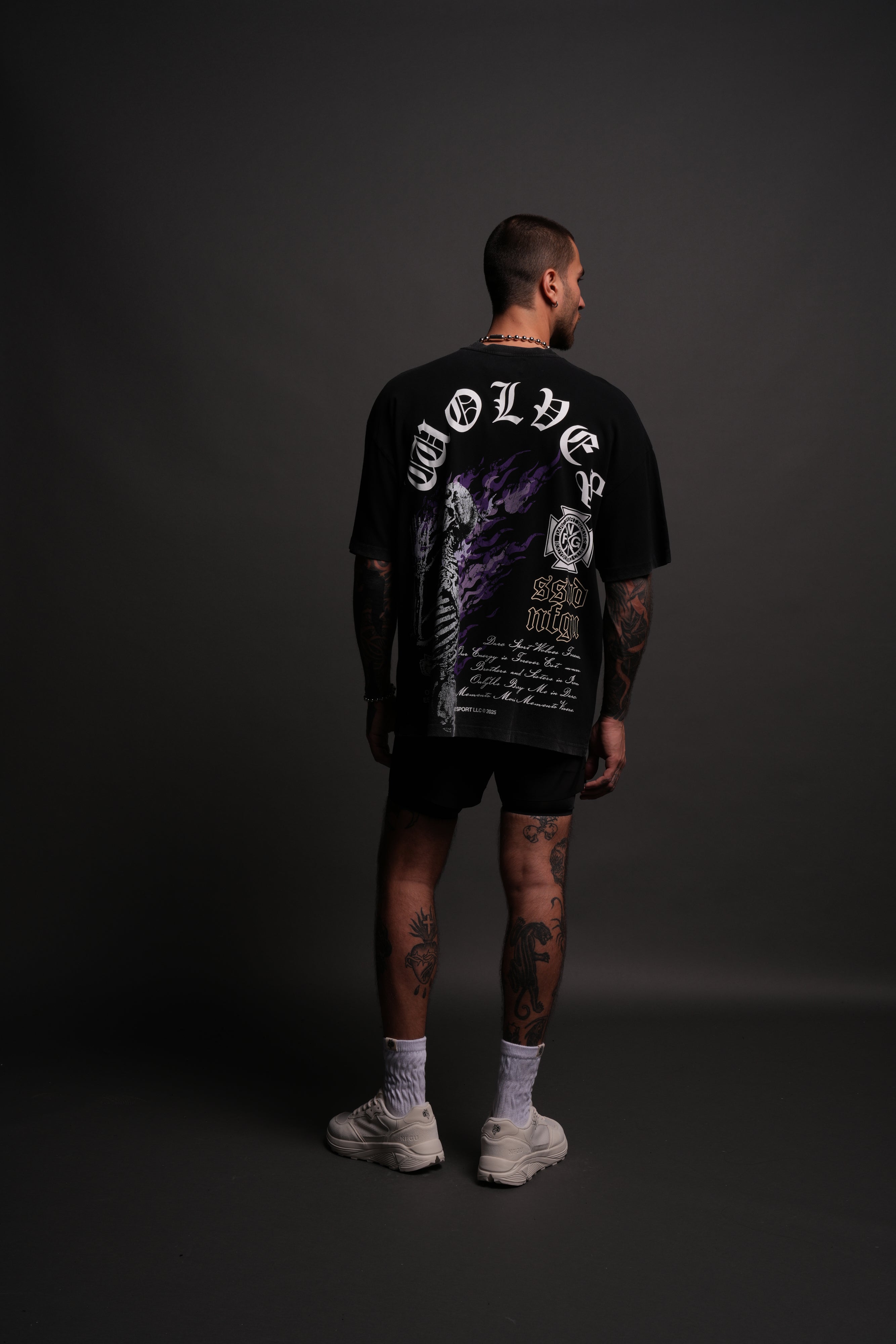 Resilient "Premium" Oversized Tee in Black