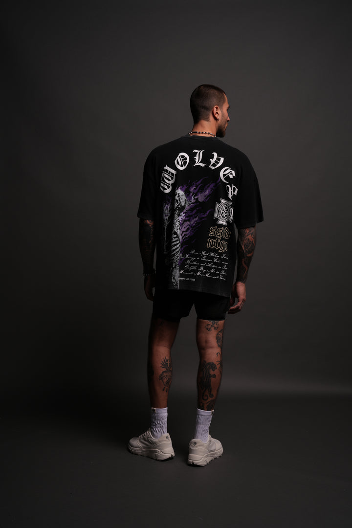 Resilient "Premium" Oversized Tee in Black