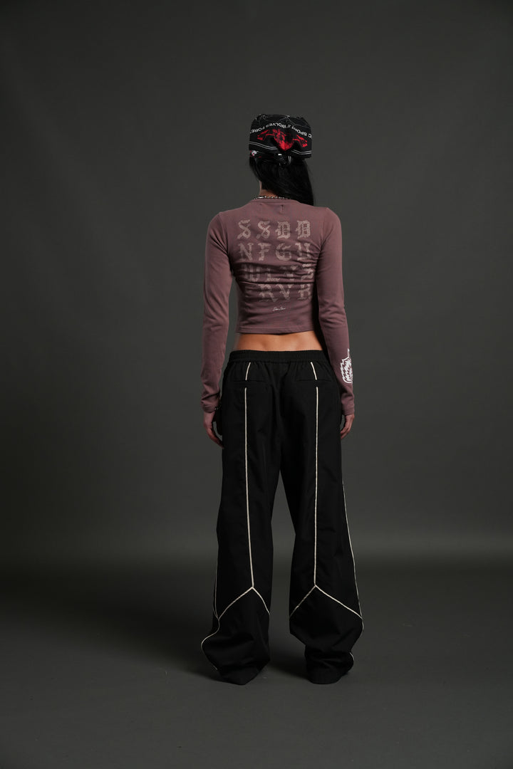 Stone Code L/S "Baby" Tee in Mauve