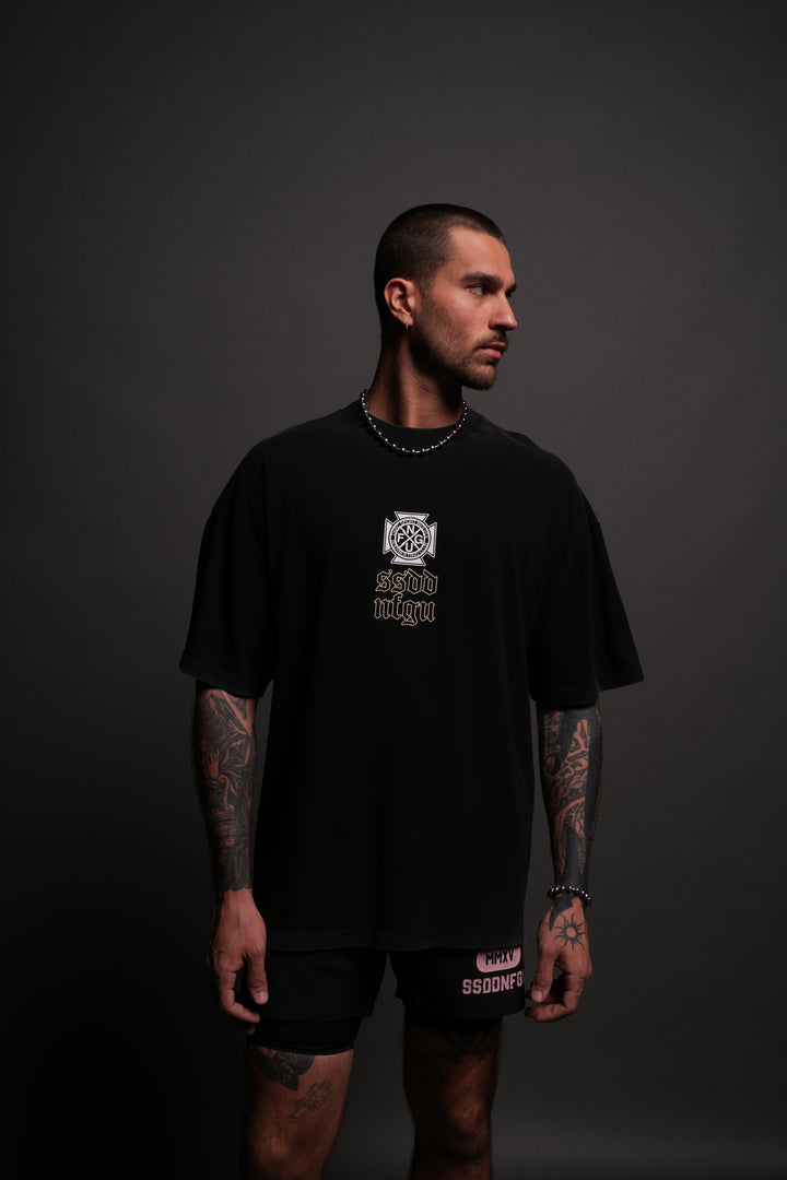 Resilient "Premium" Oversized Tee in Black