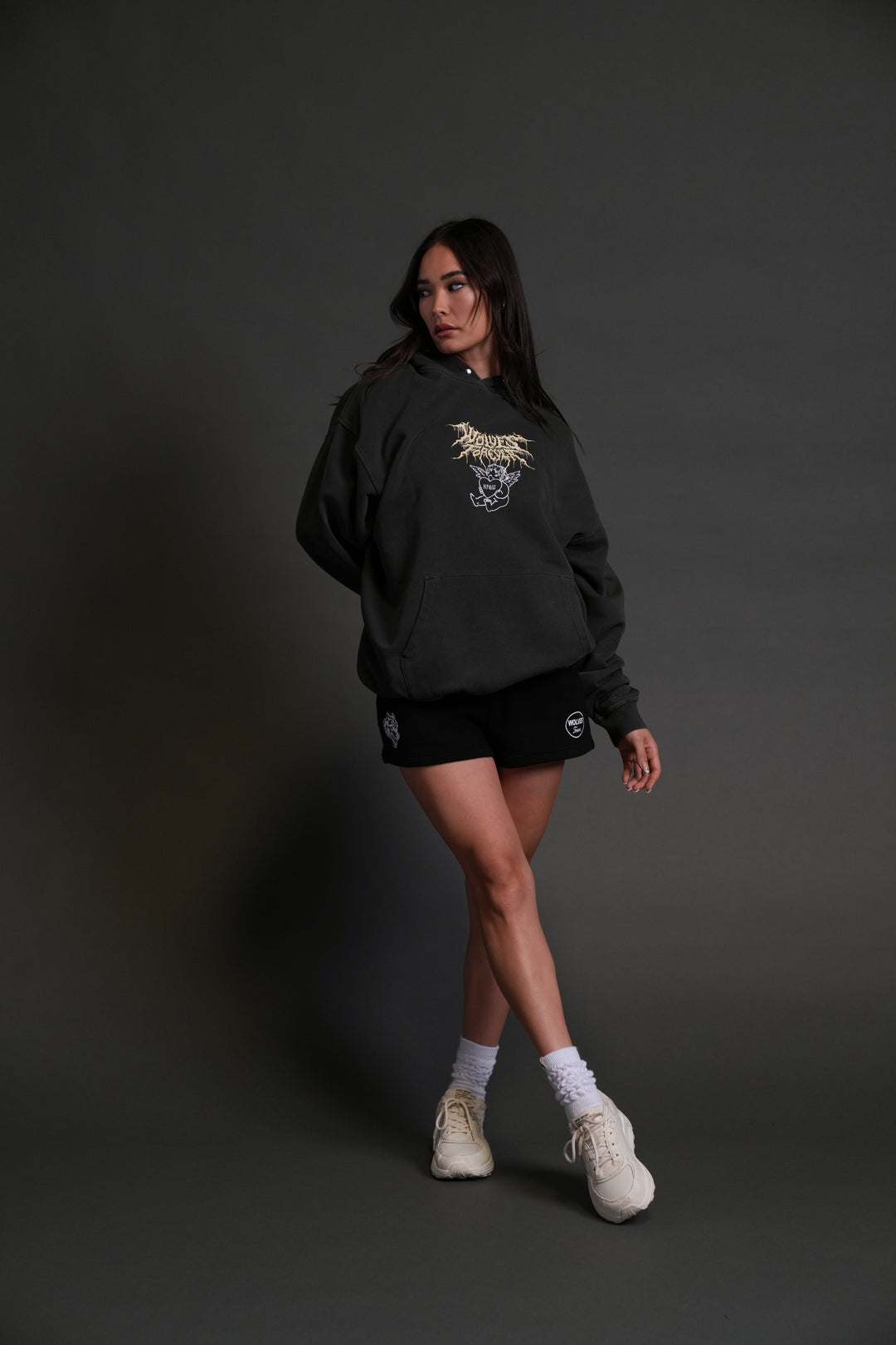 Cherub Core "Pierce" Hoodie in Wolf Gray