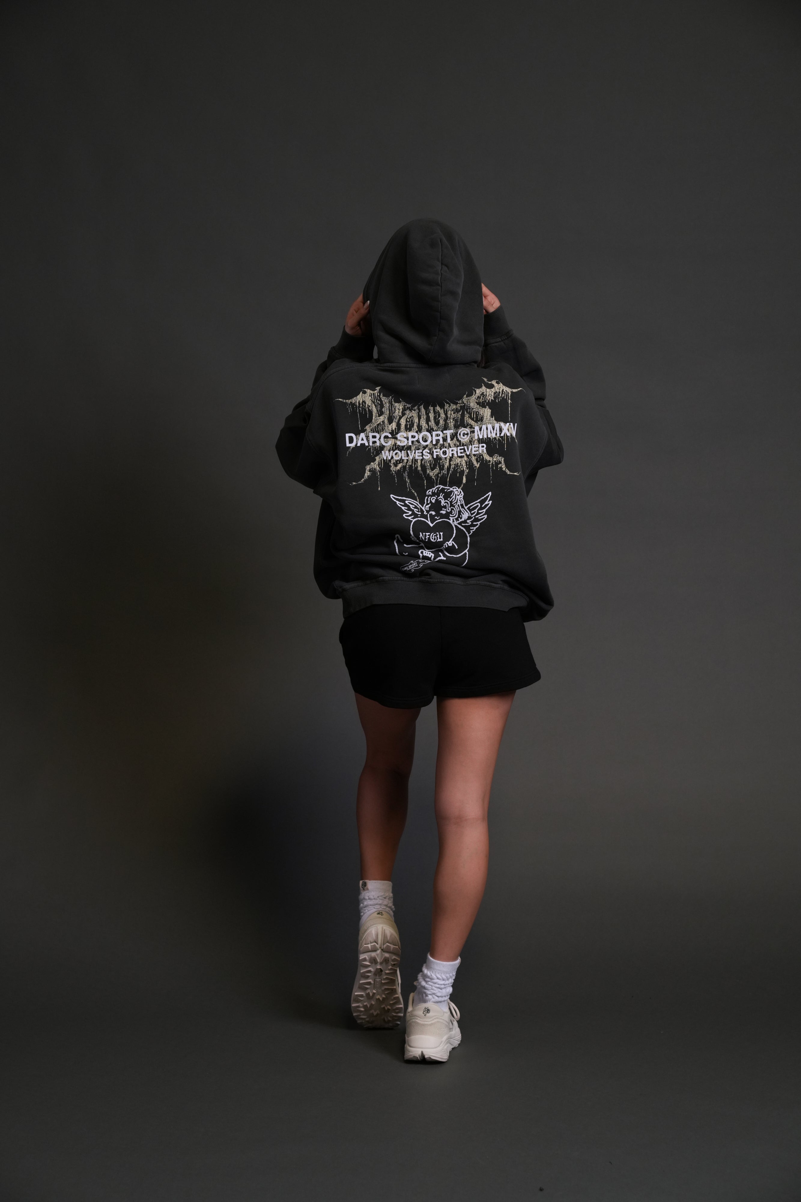 Cherub Core "Pierce" Hoodie in Wolf Gray