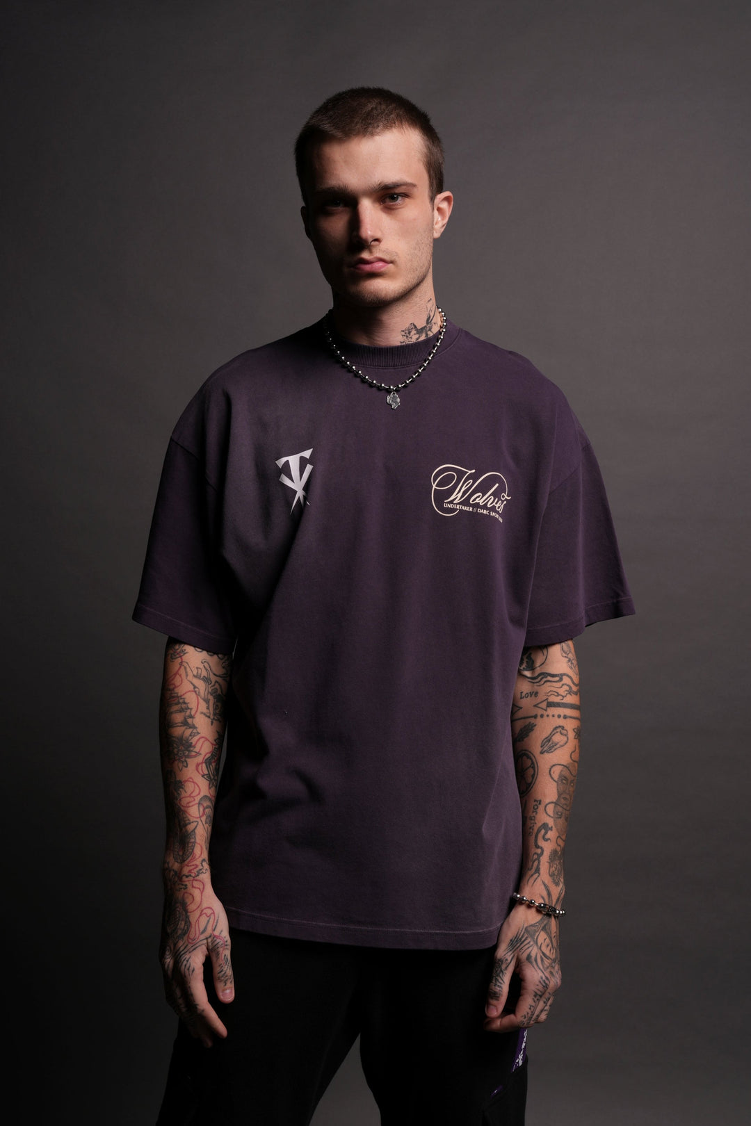 (1 OF 500) From The Grave "Premium" Oversized Tee in Phantom Purple Sun Fade