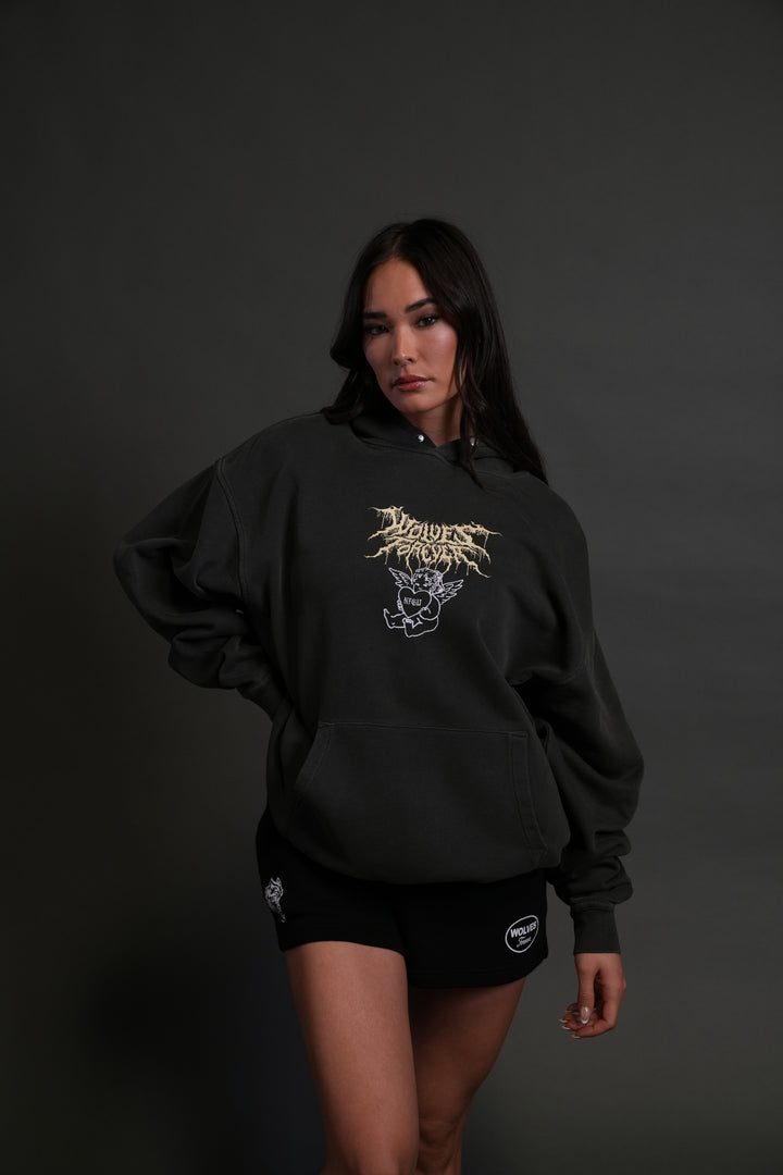Cherub Core "Pierce" Hoodie in Wolf Gray
