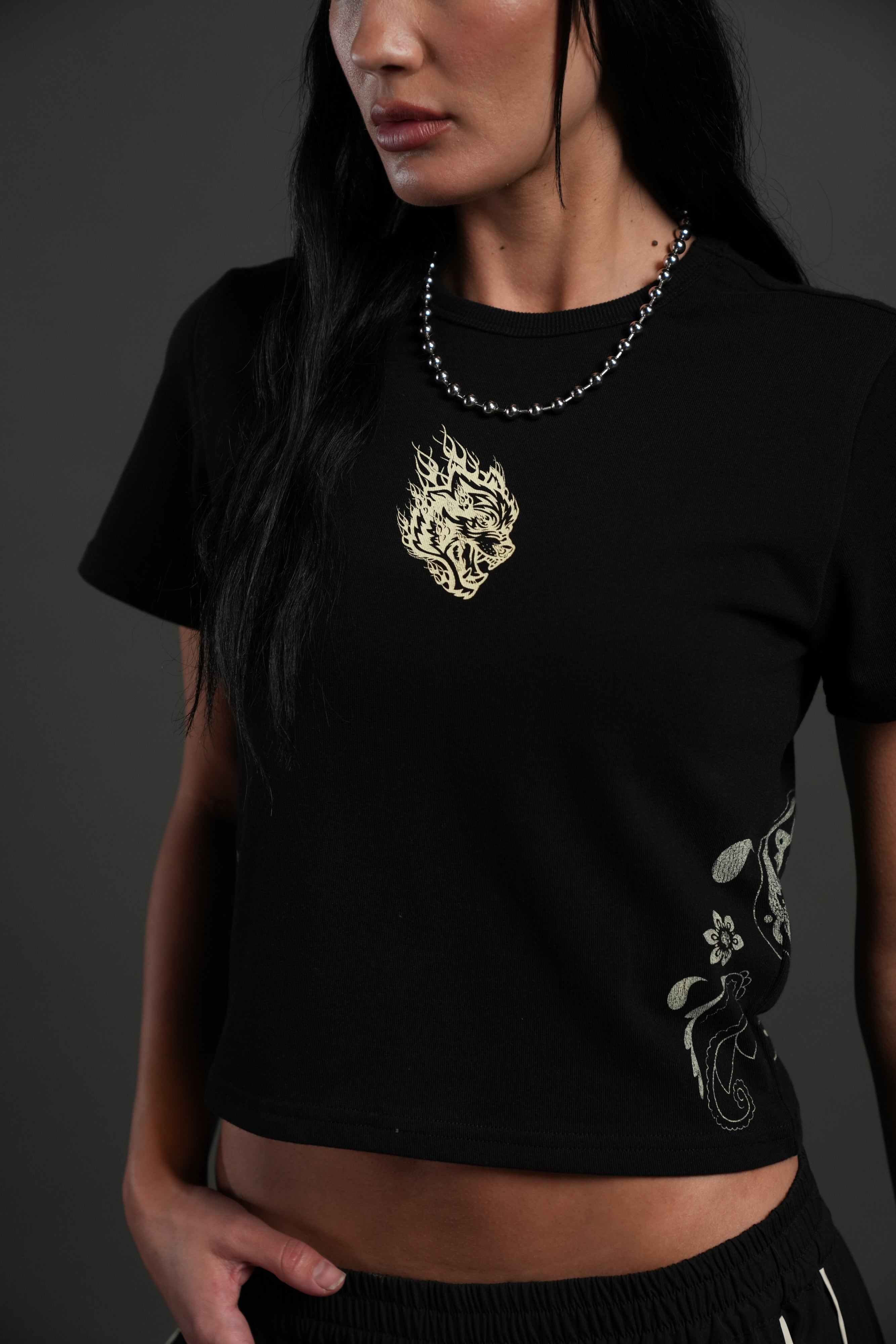 Faded Paisley "Timeless" Tee in Black