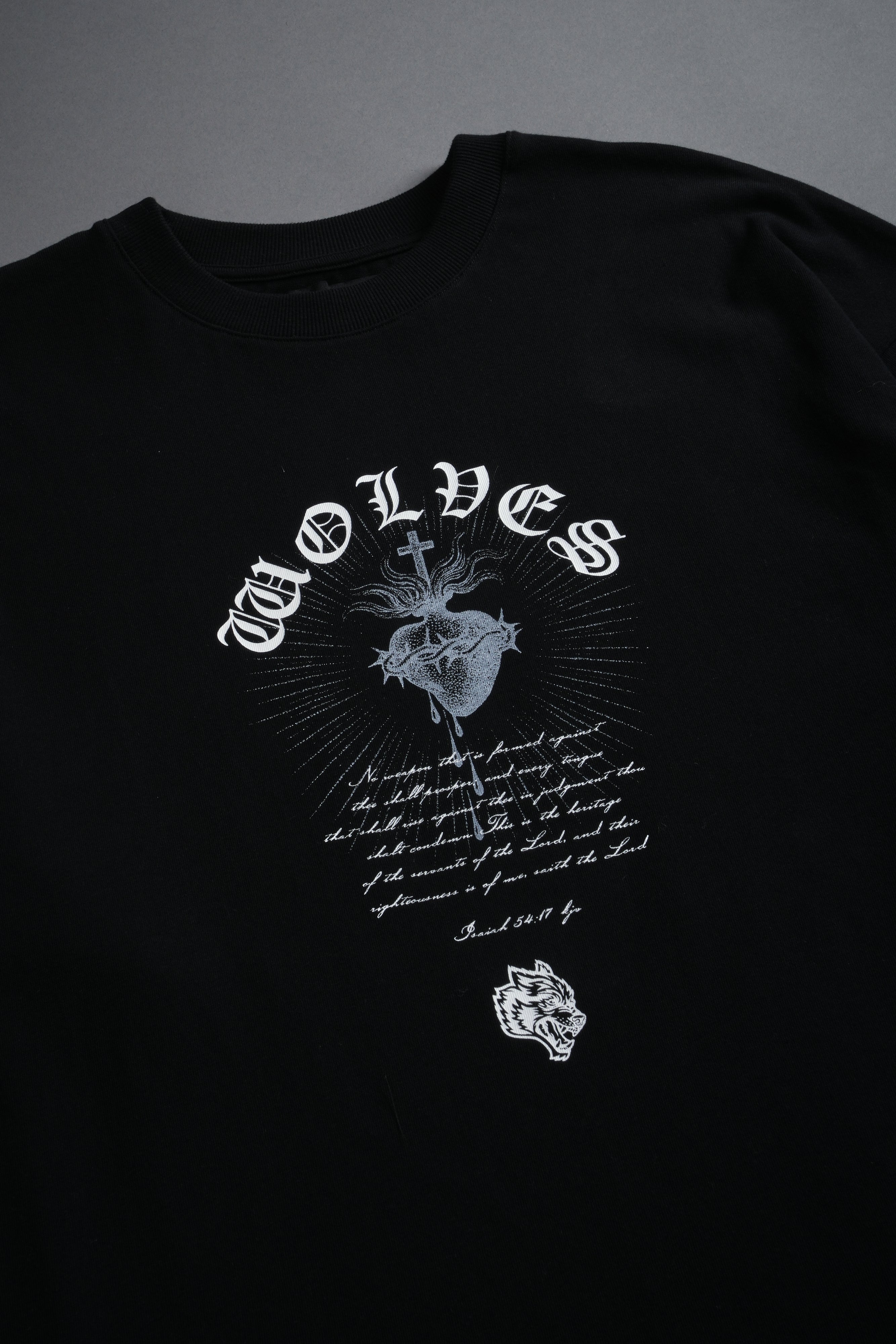 Sanctified Premium Oversized Tee in Black