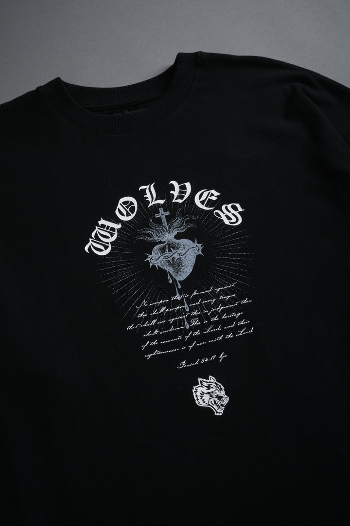 Sanctified Premium Oversized Tee in Black