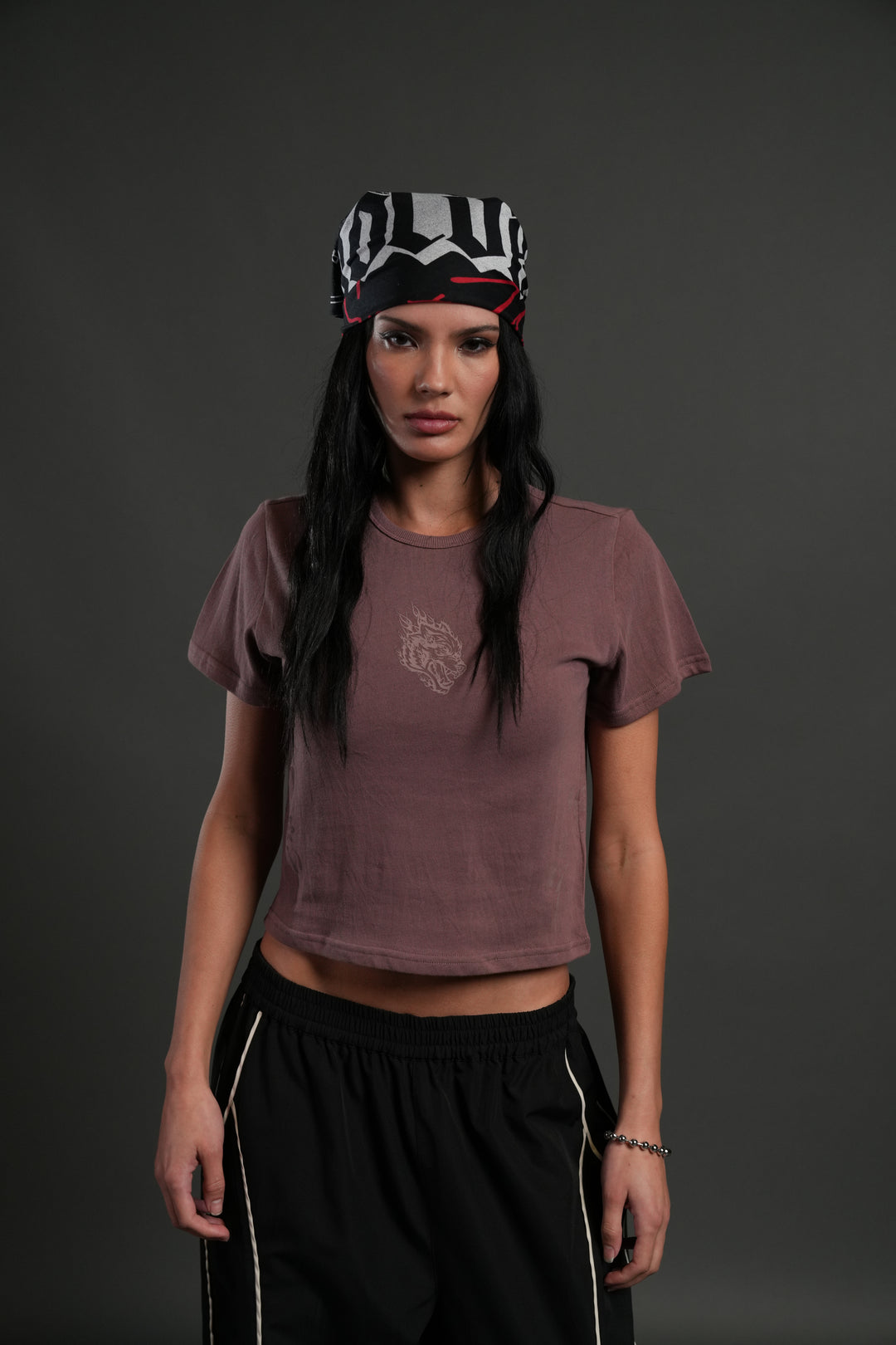 Faded Paisley "Timeless" Tee in Mauve