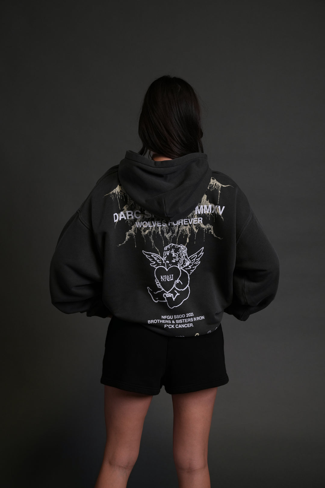 Cherub Core "Pierce" Hoodie in Wolf Gray