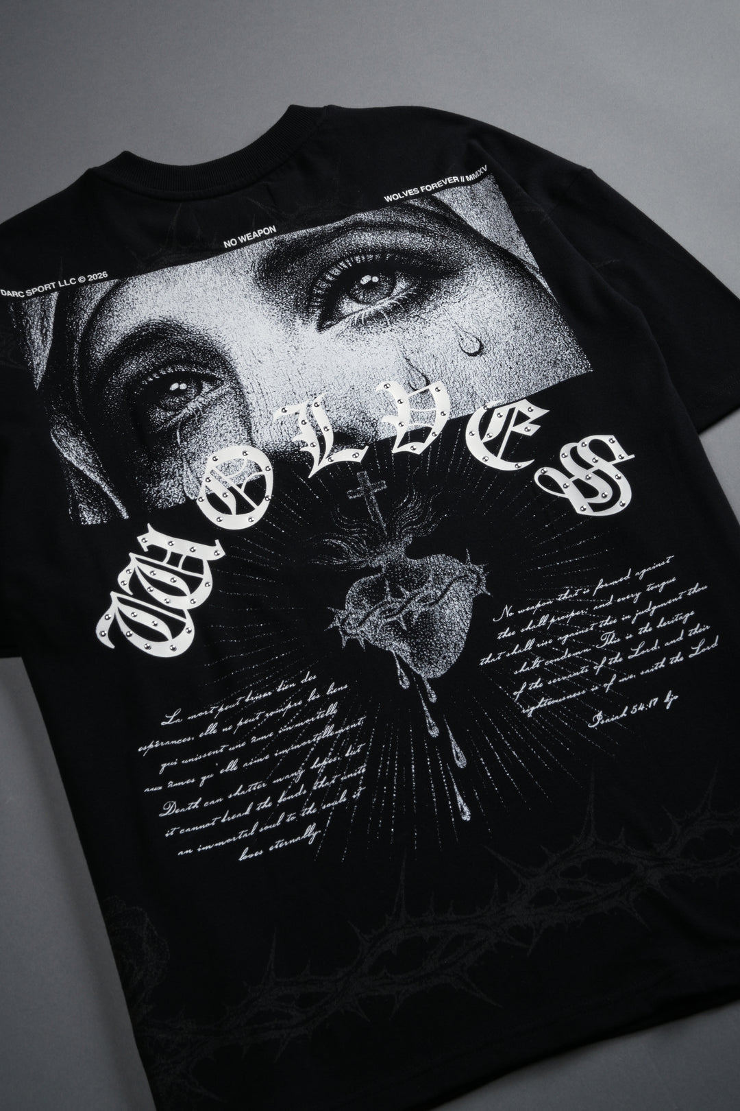 Sanctified Premium Oversized Tee in Black