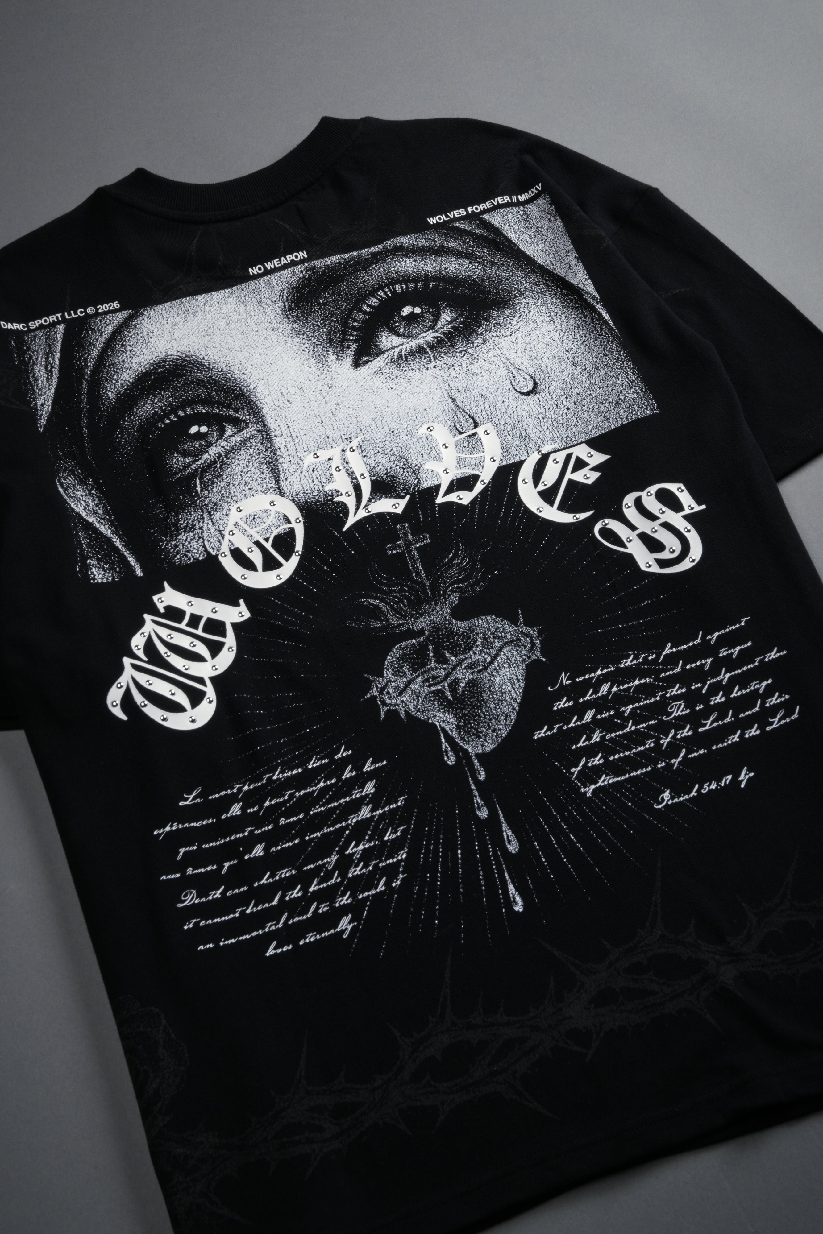 Sanctified Premium Oversized Tee in Black