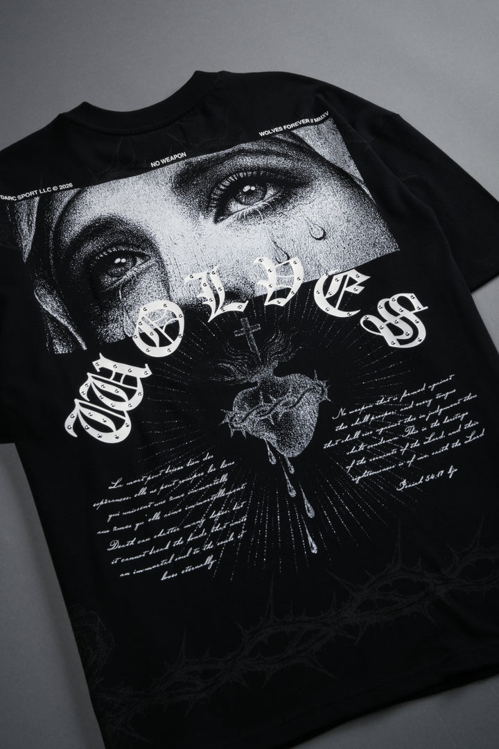 Sanctified Premium Oversized Tee in Black