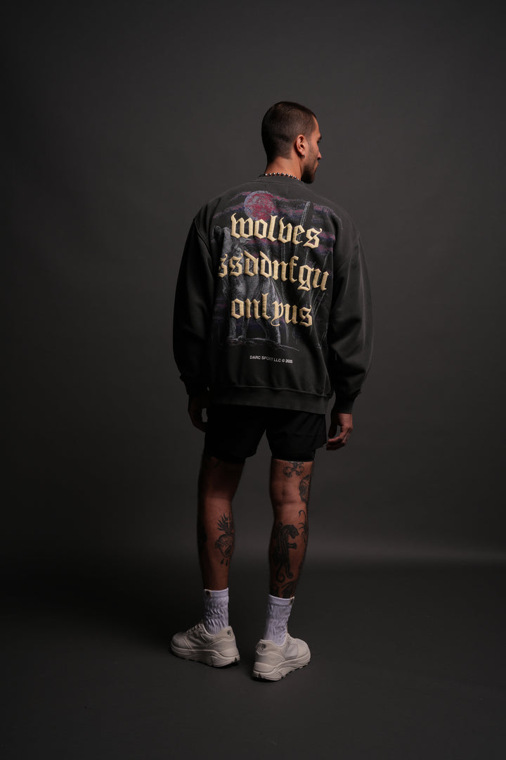 Desert Howl London Crewneck in Wolf Gray