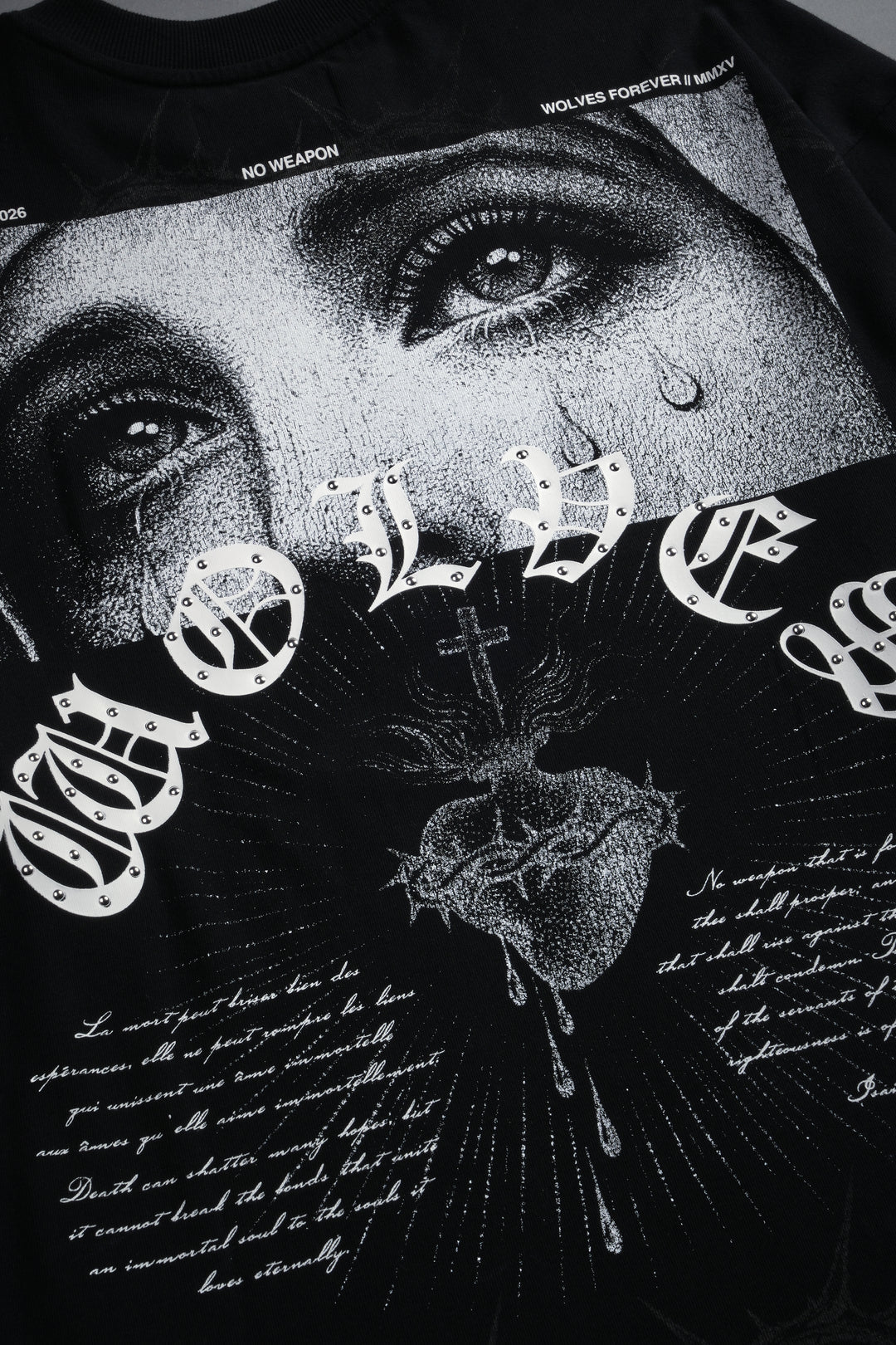 Sanctified Premium Oversized Tee in Black