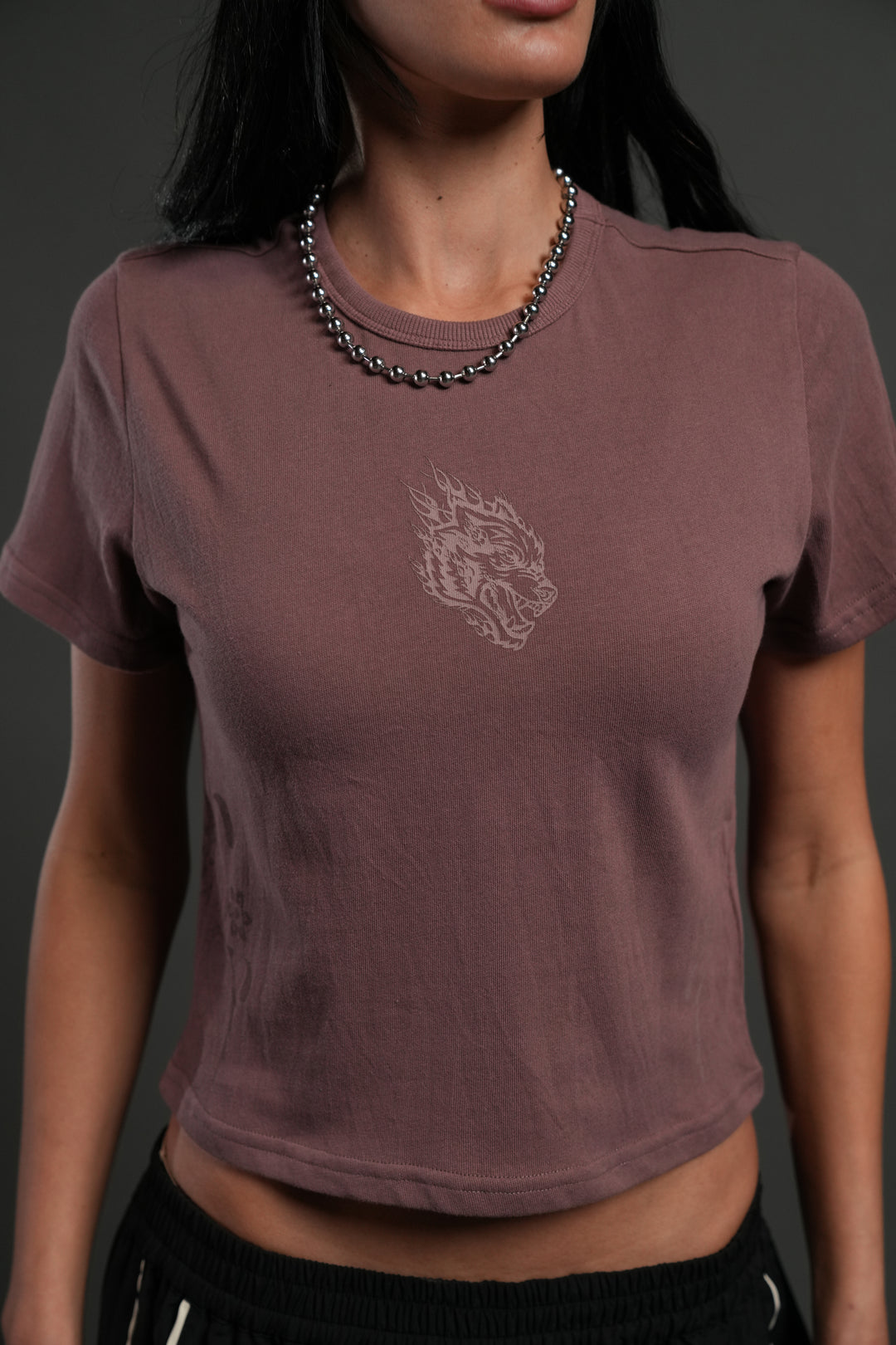 Faded Paisley "Timeless" Tee in Mauve