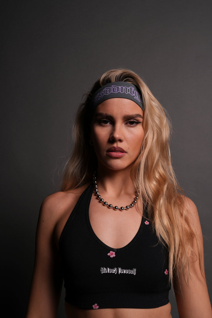 Nuestro Corazón Energy Headband in Wolf Gray