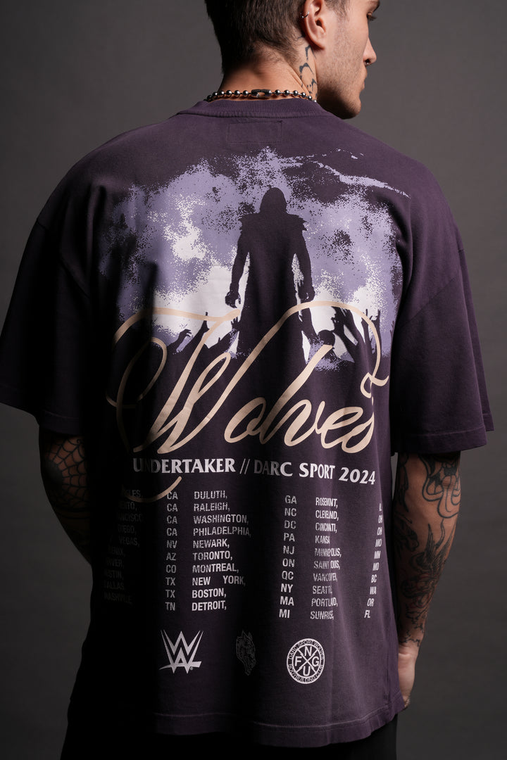 (1 OF 500) From The Grave "Premium" Oversized Tee in Phantom Purple Sun Fade